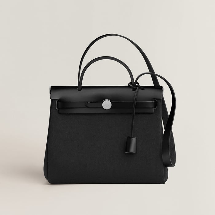 黑色 Herbag Zip 31手提包