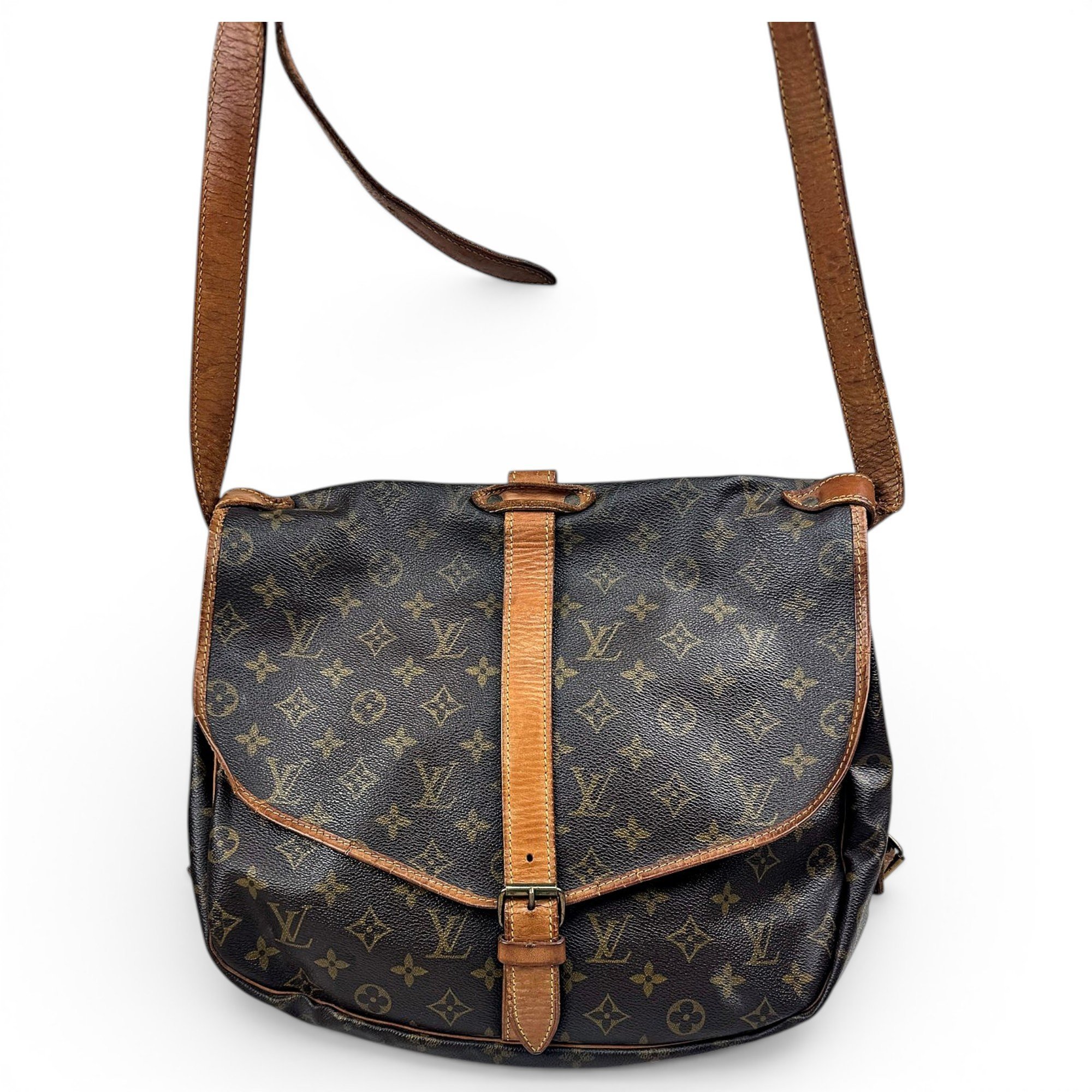 Saumur leather crossbody bag