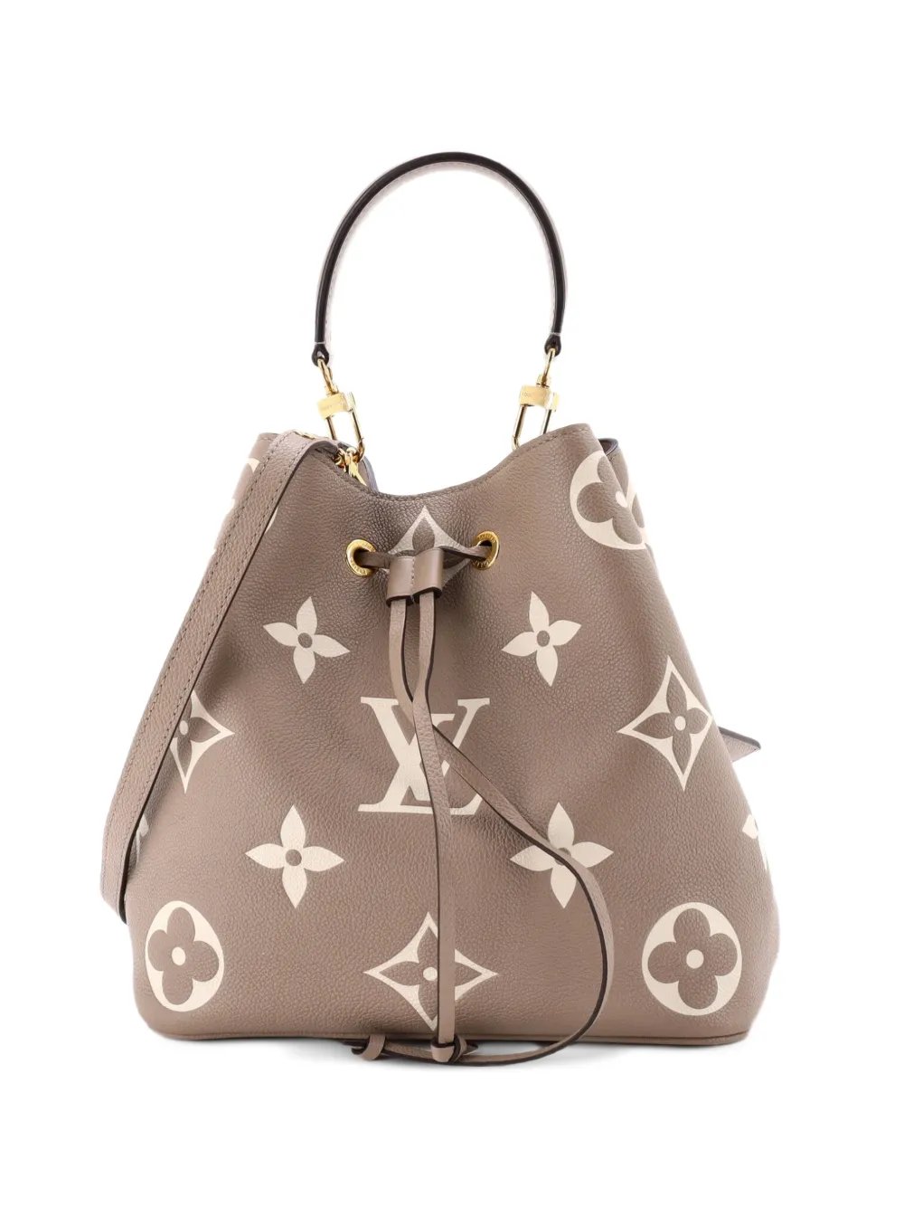 NeoNoe Handbag Bicolor Monogram Empreinte Giant MM bucket bag