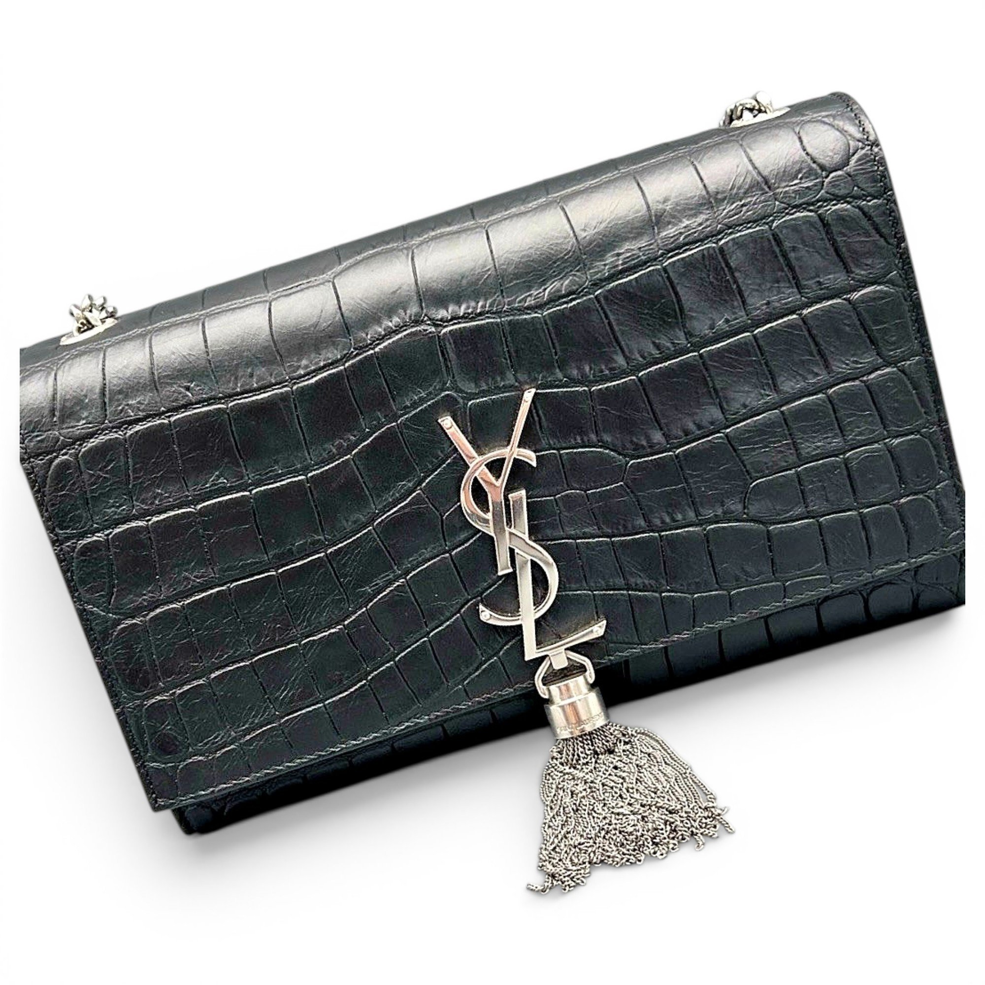 Pompom Kate leather handbag