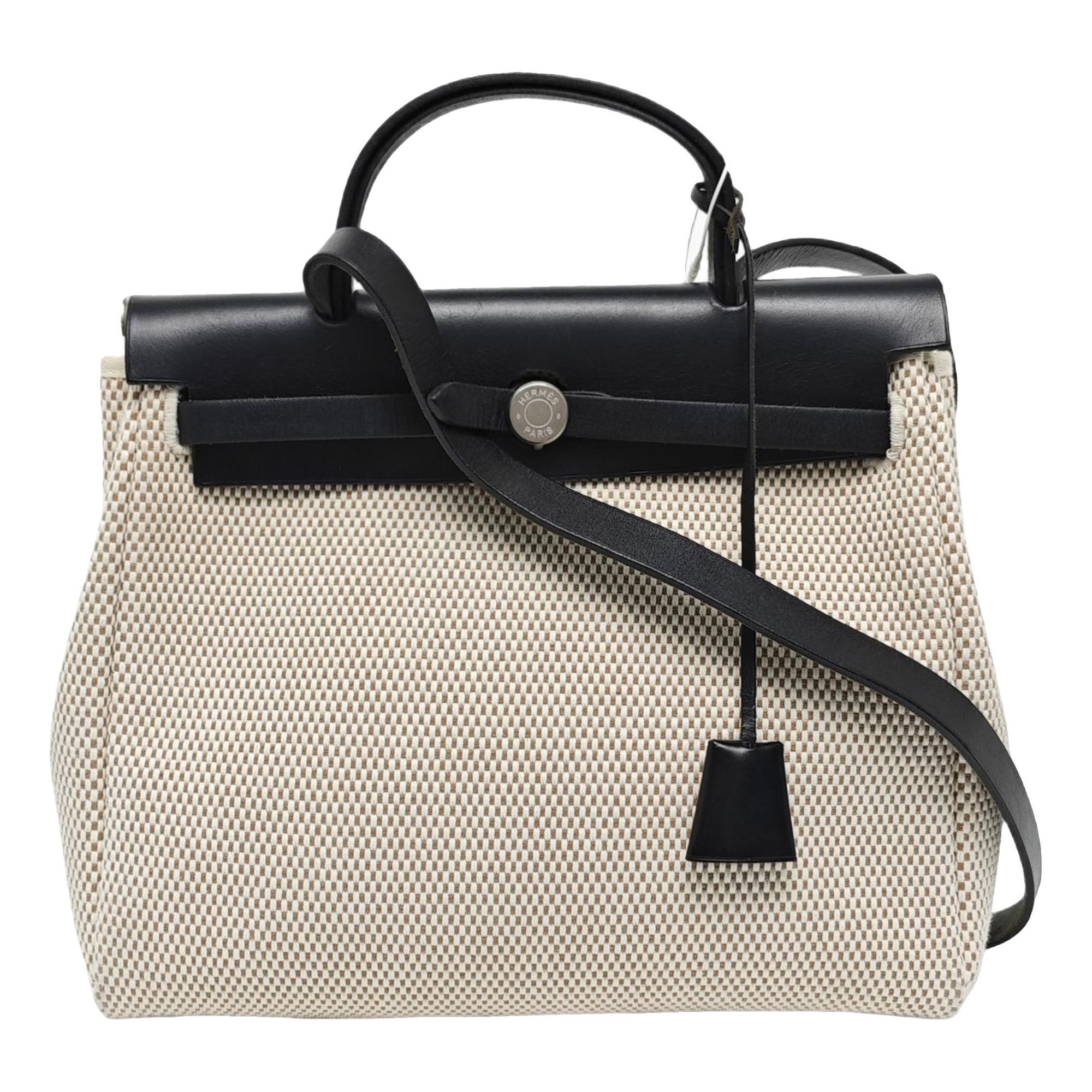 Hermes Herbag cloth handbag