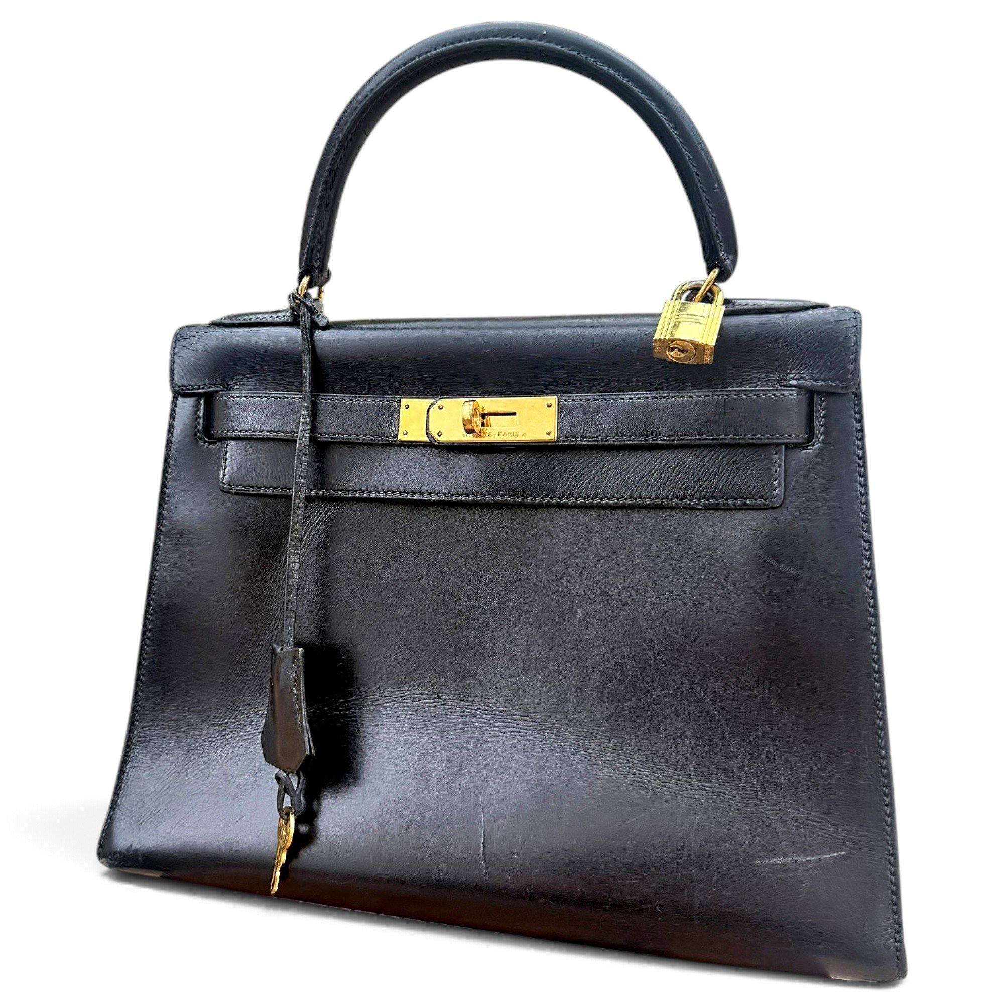 Kelly 28 leather handbag