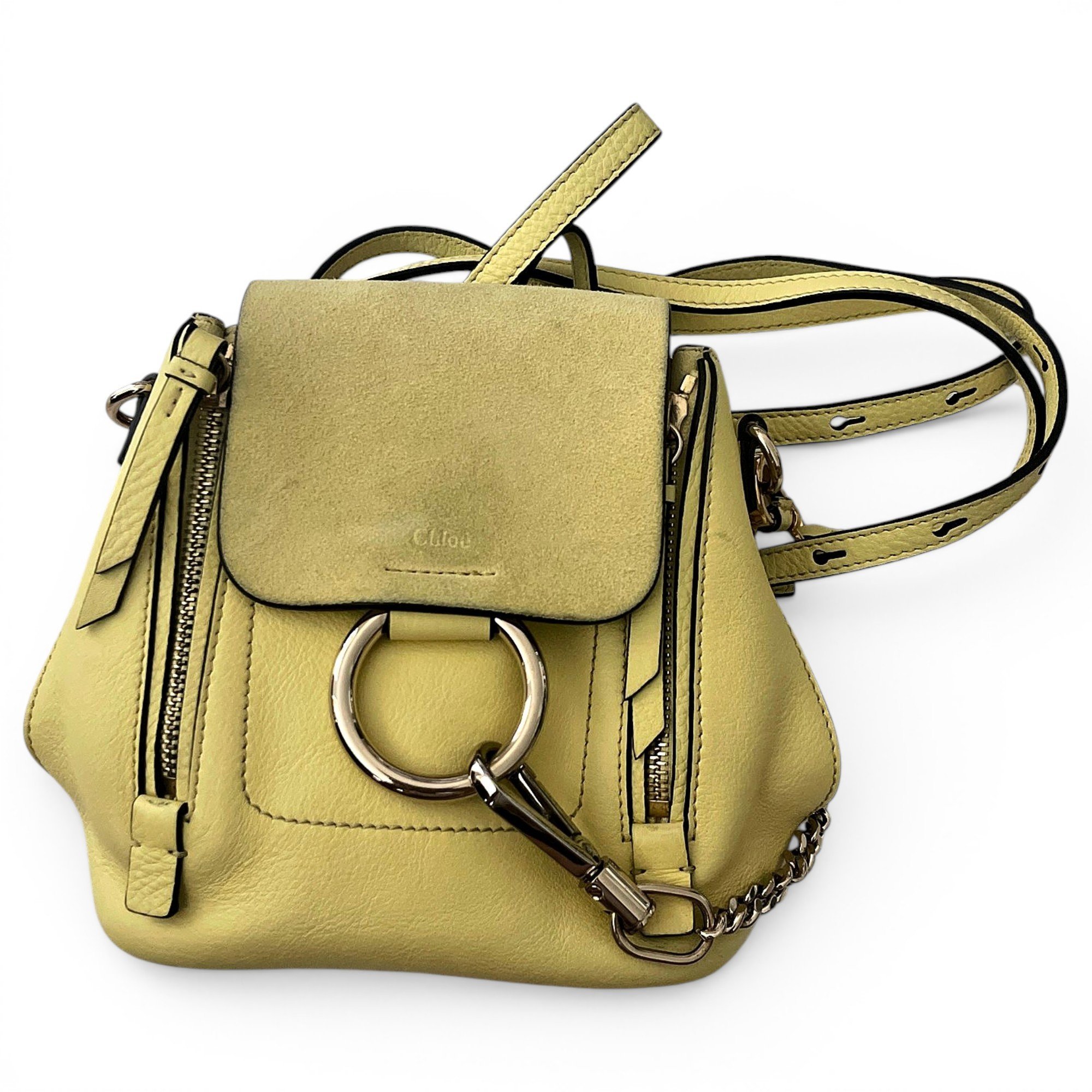 Leather backpack