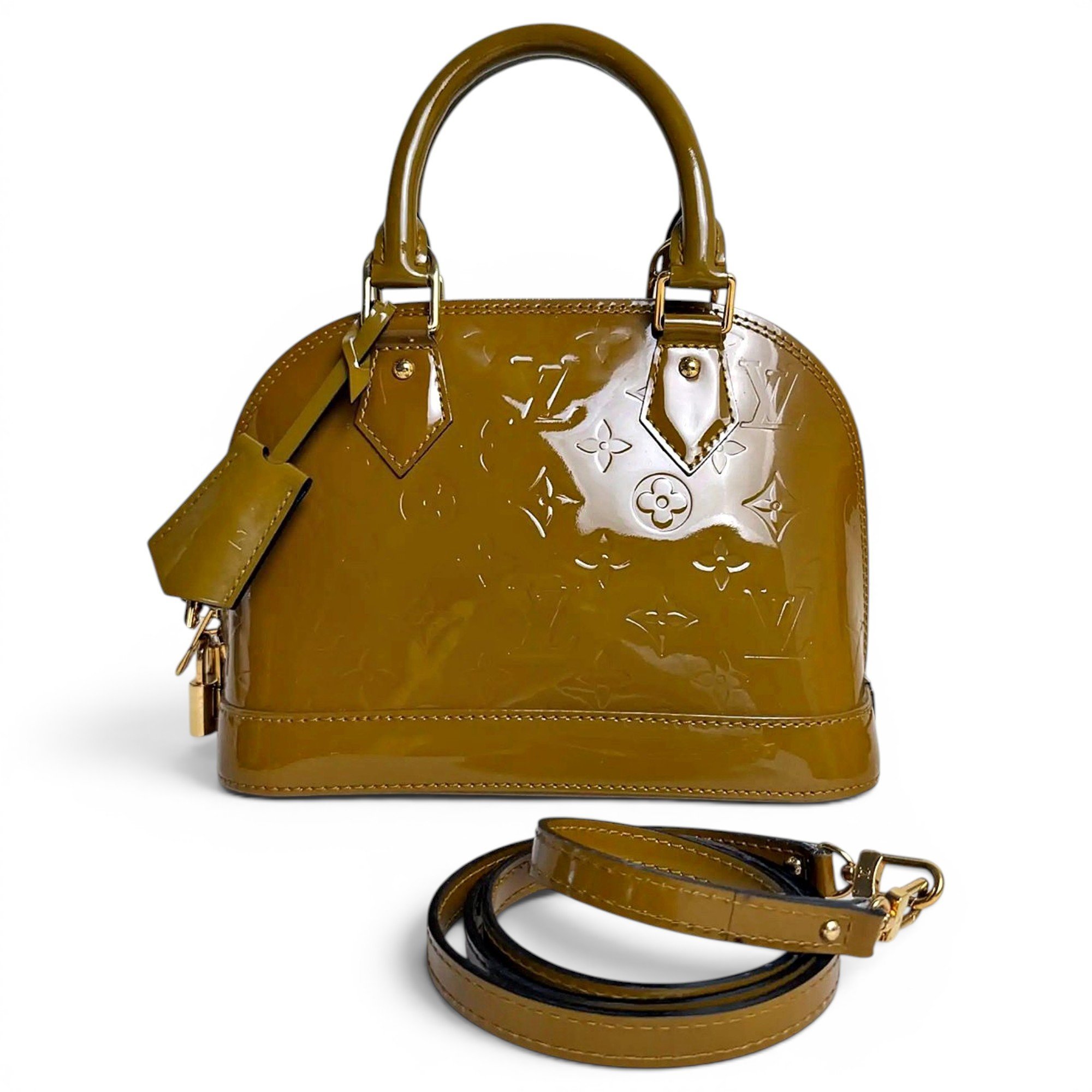 Alma BB patent leather handbag