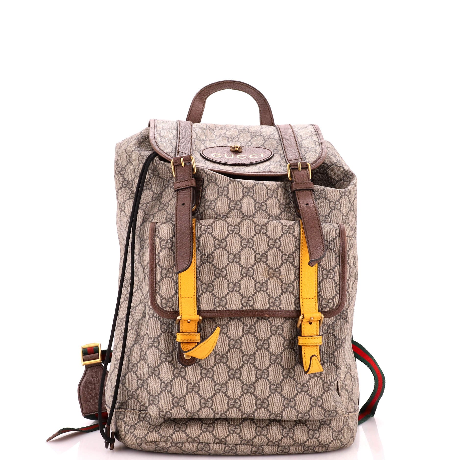 Courrier Soft Backpack GG Coated Canvas Large