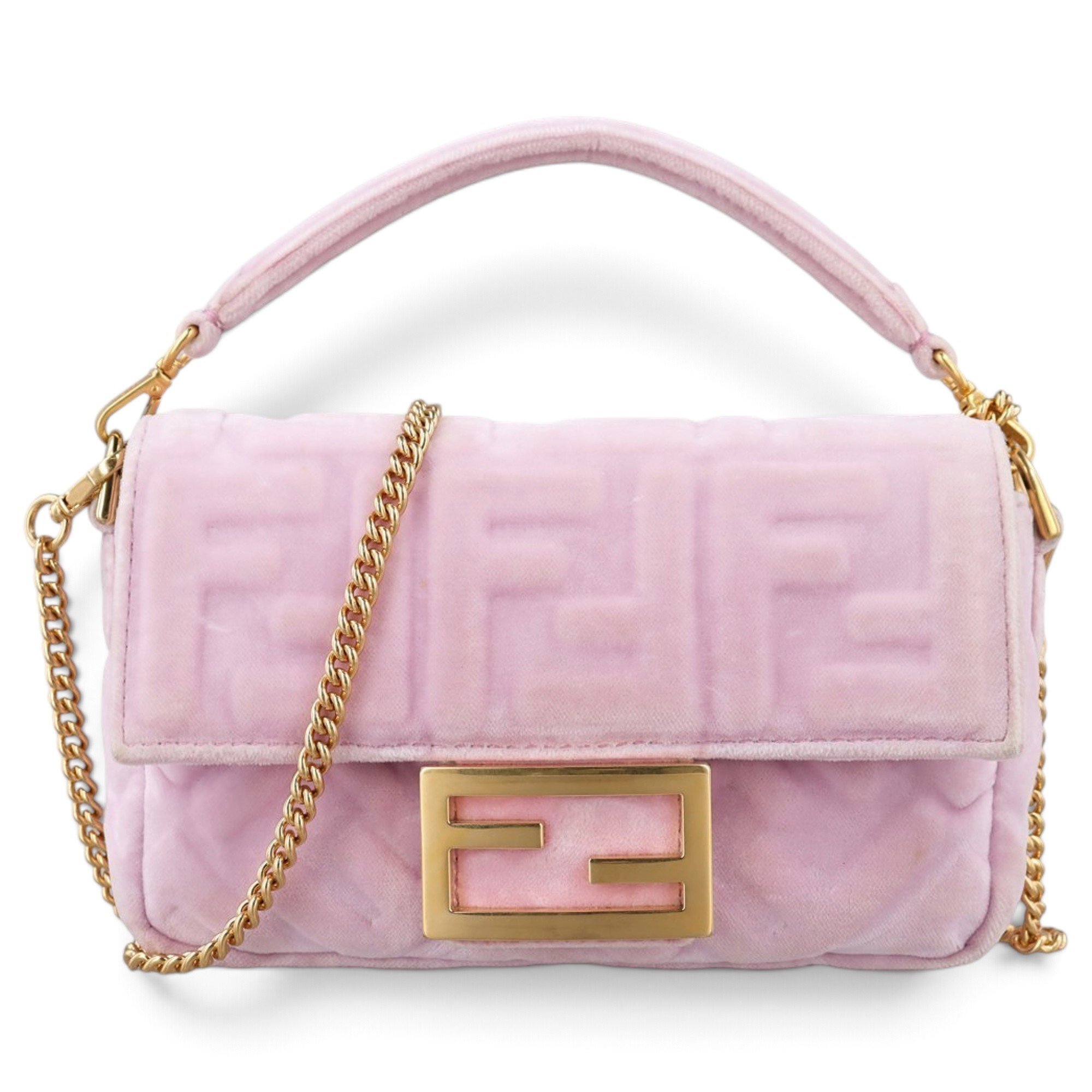 Baguette velvet handbag