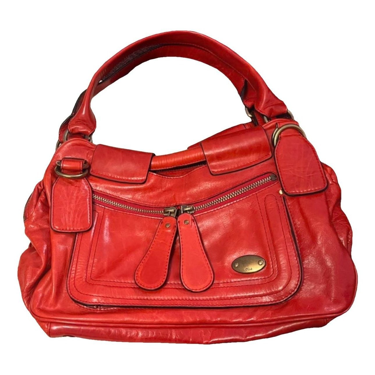 Bay leather handbag