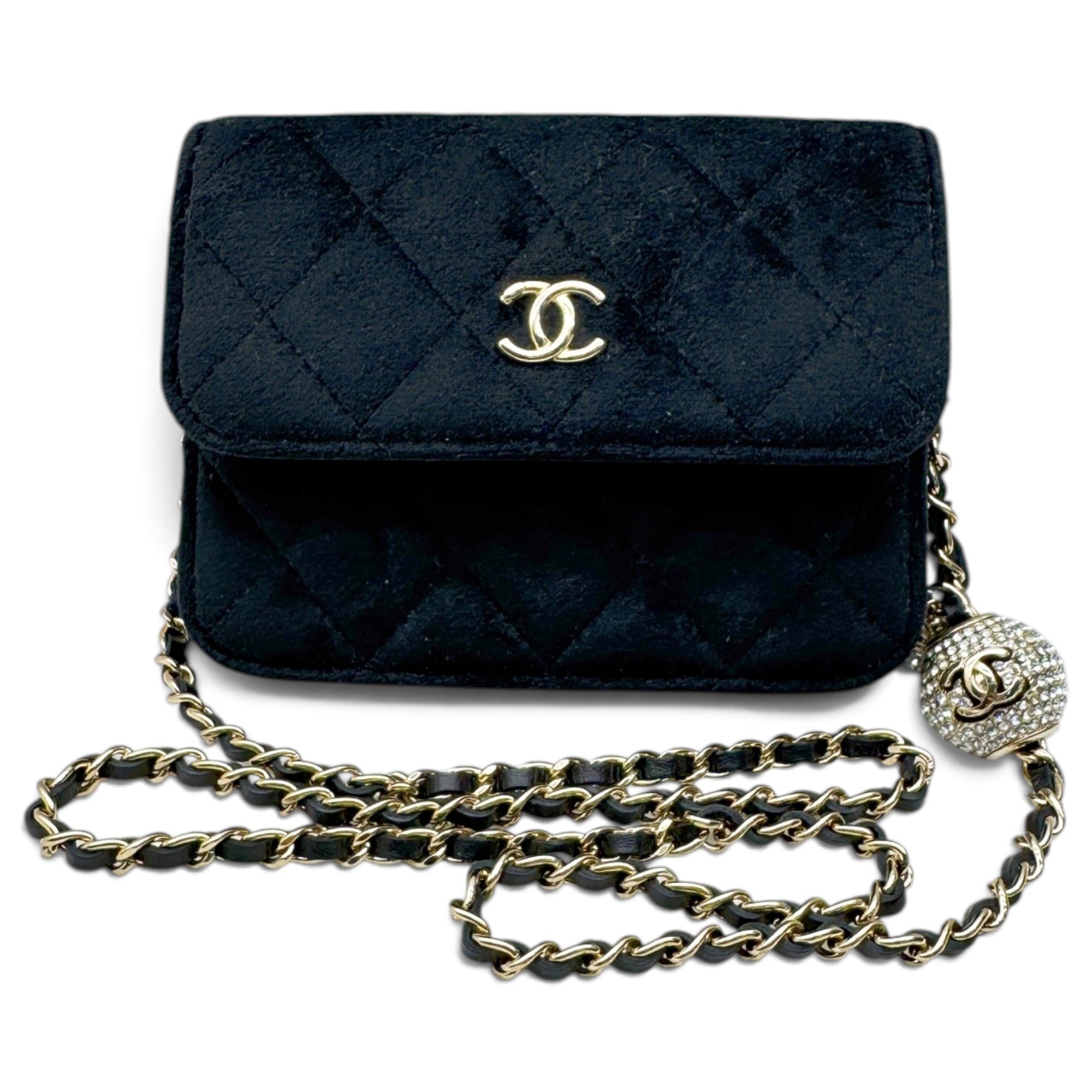 Velvet crossbody bag