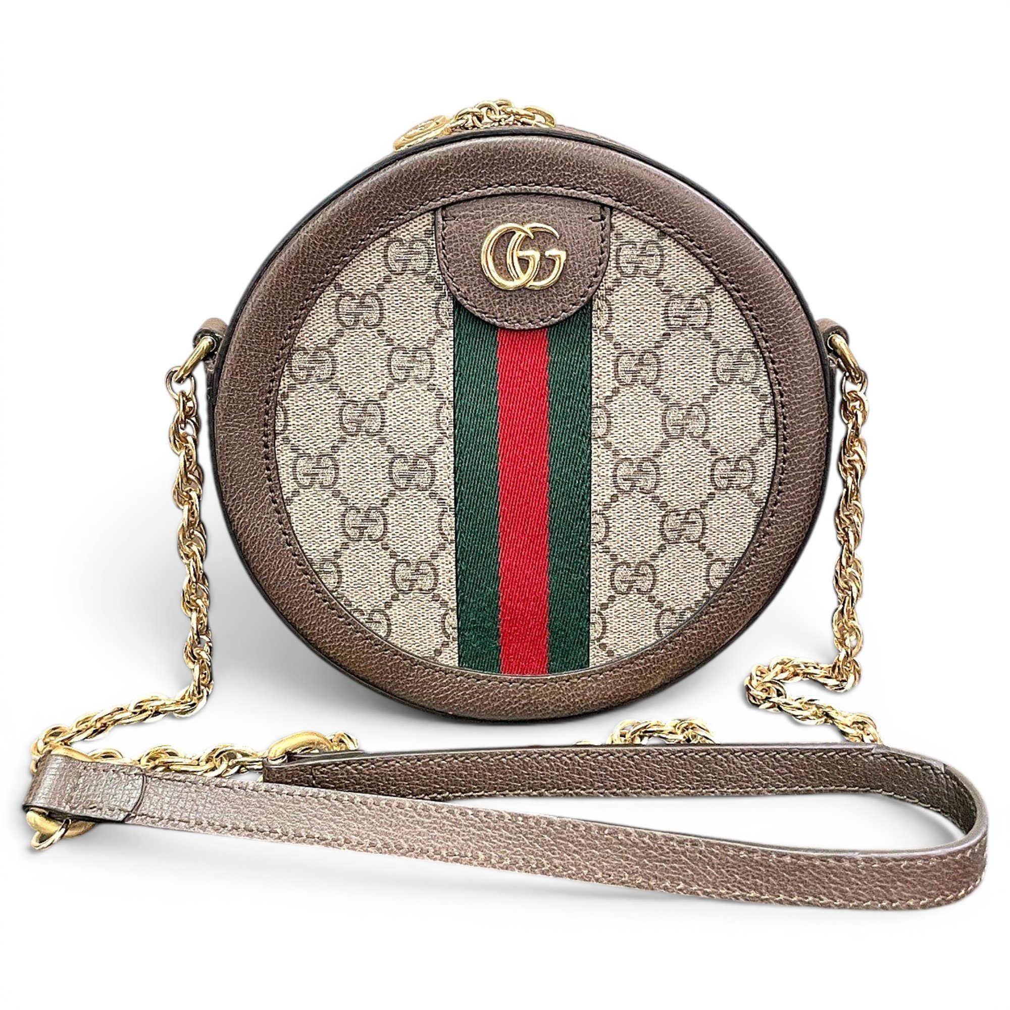 Ophidia Round crossbody bag