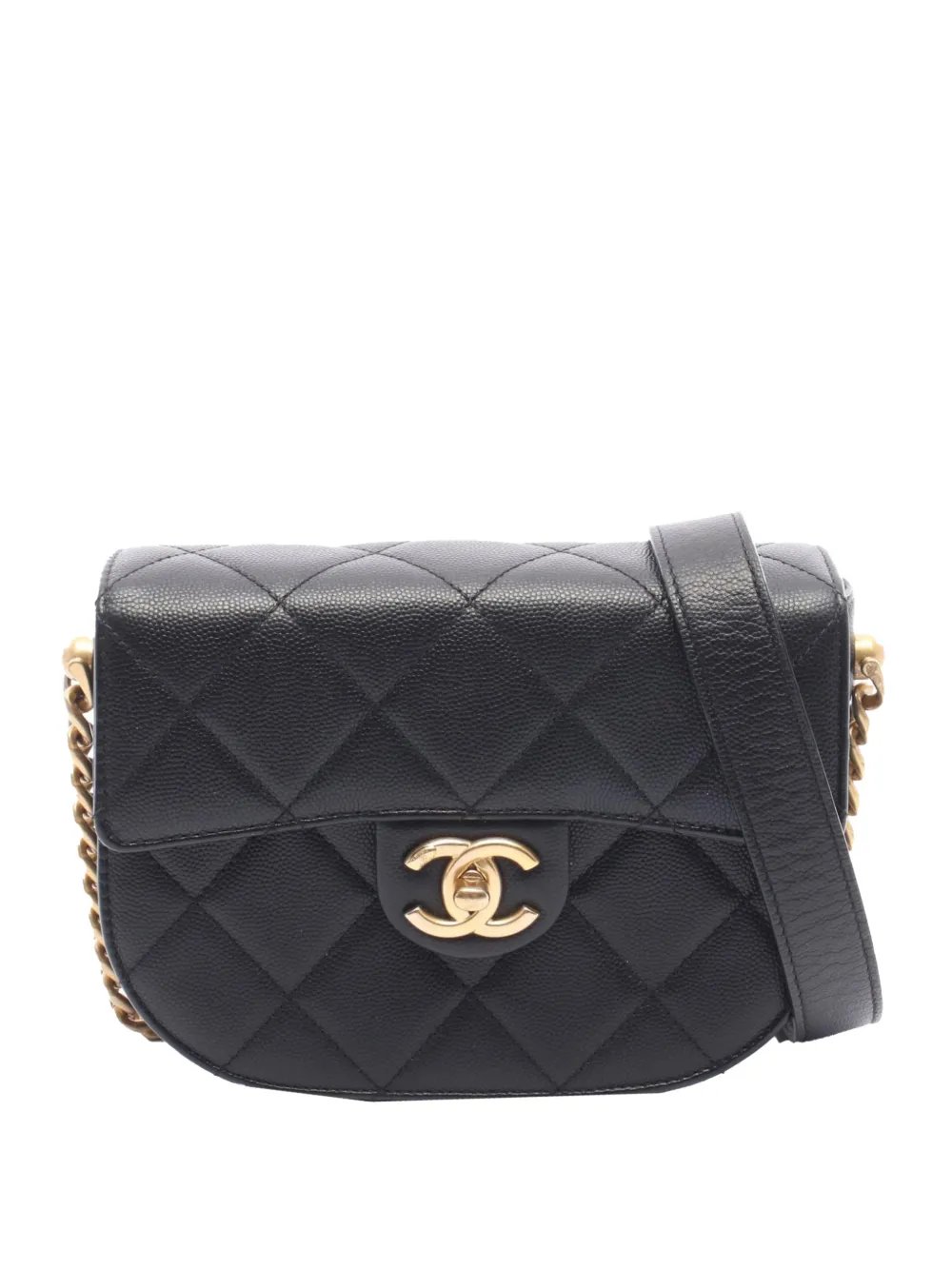 2021-2026 Quilted Caviar Moon Messenger Bag crossbody bag