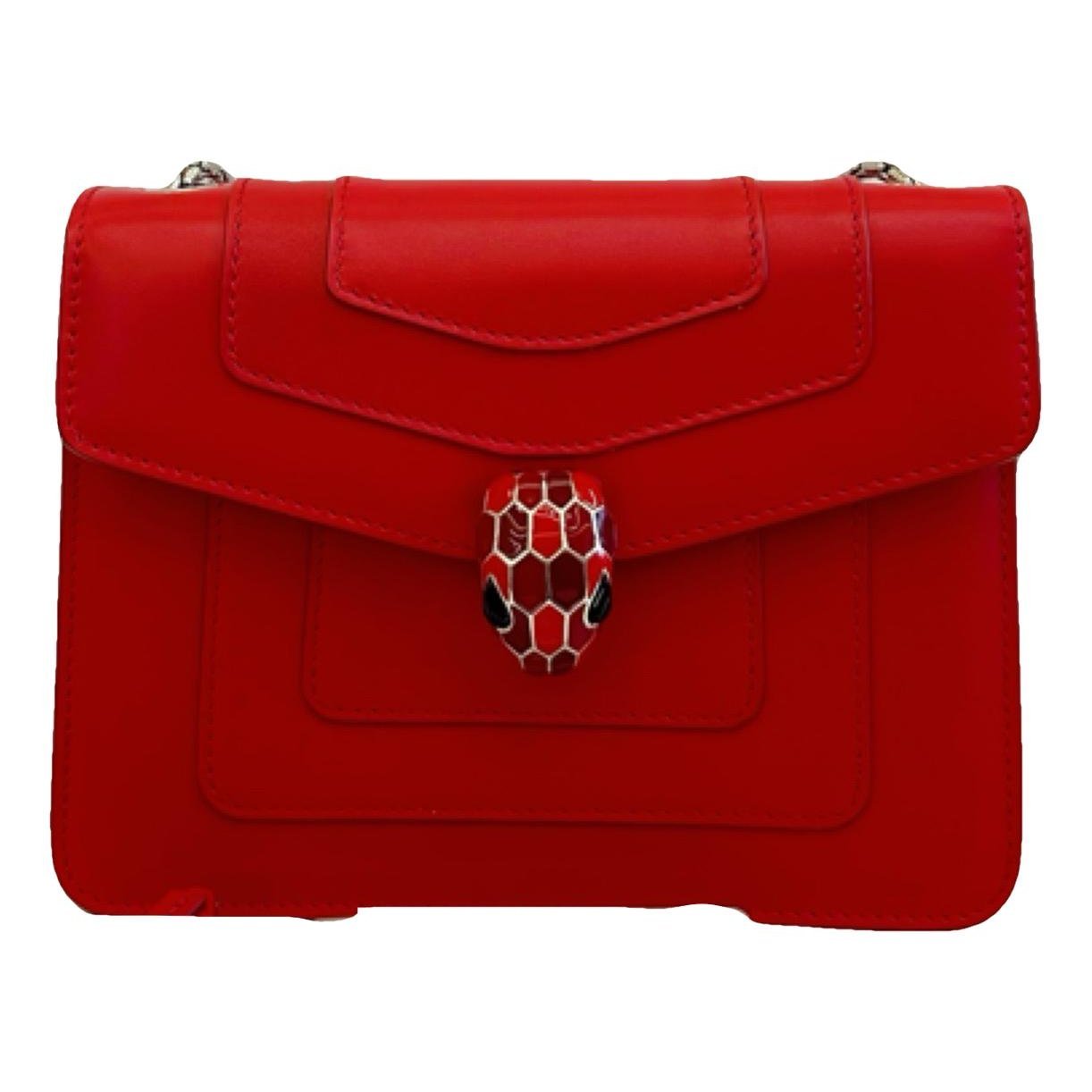 Serpenti leather handbag