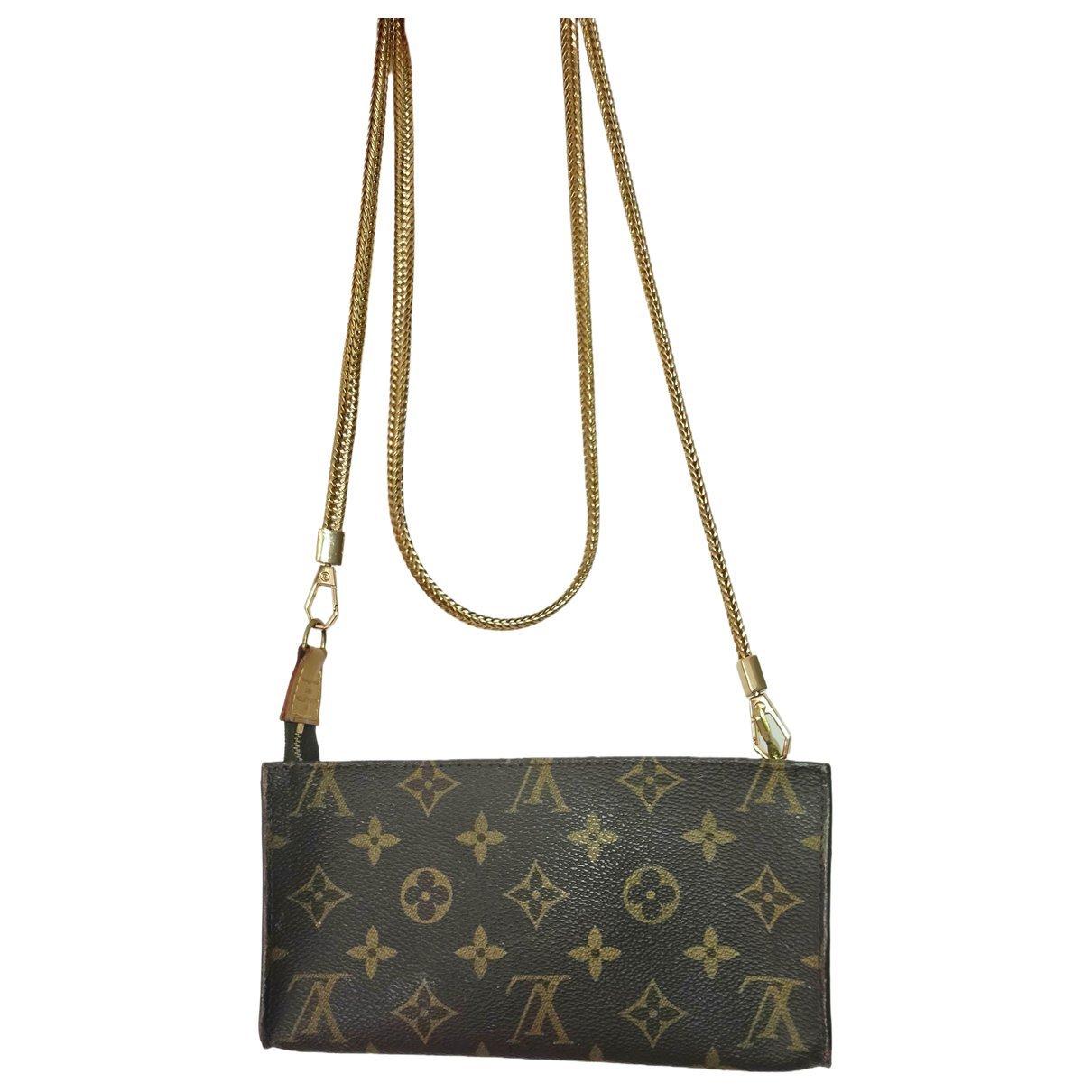Leather clutch bag