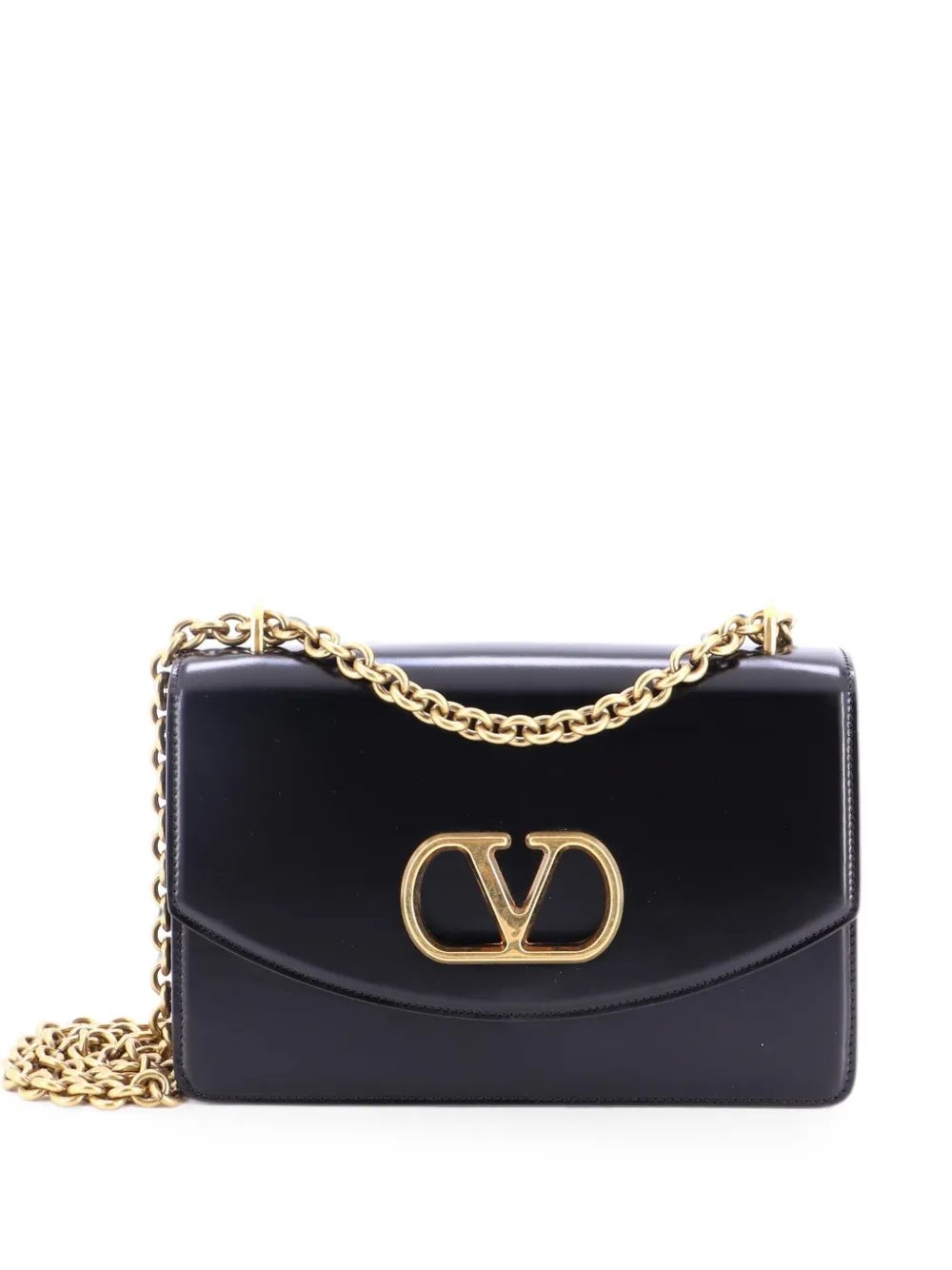 VLogo Vain Leather Small shoulder bag