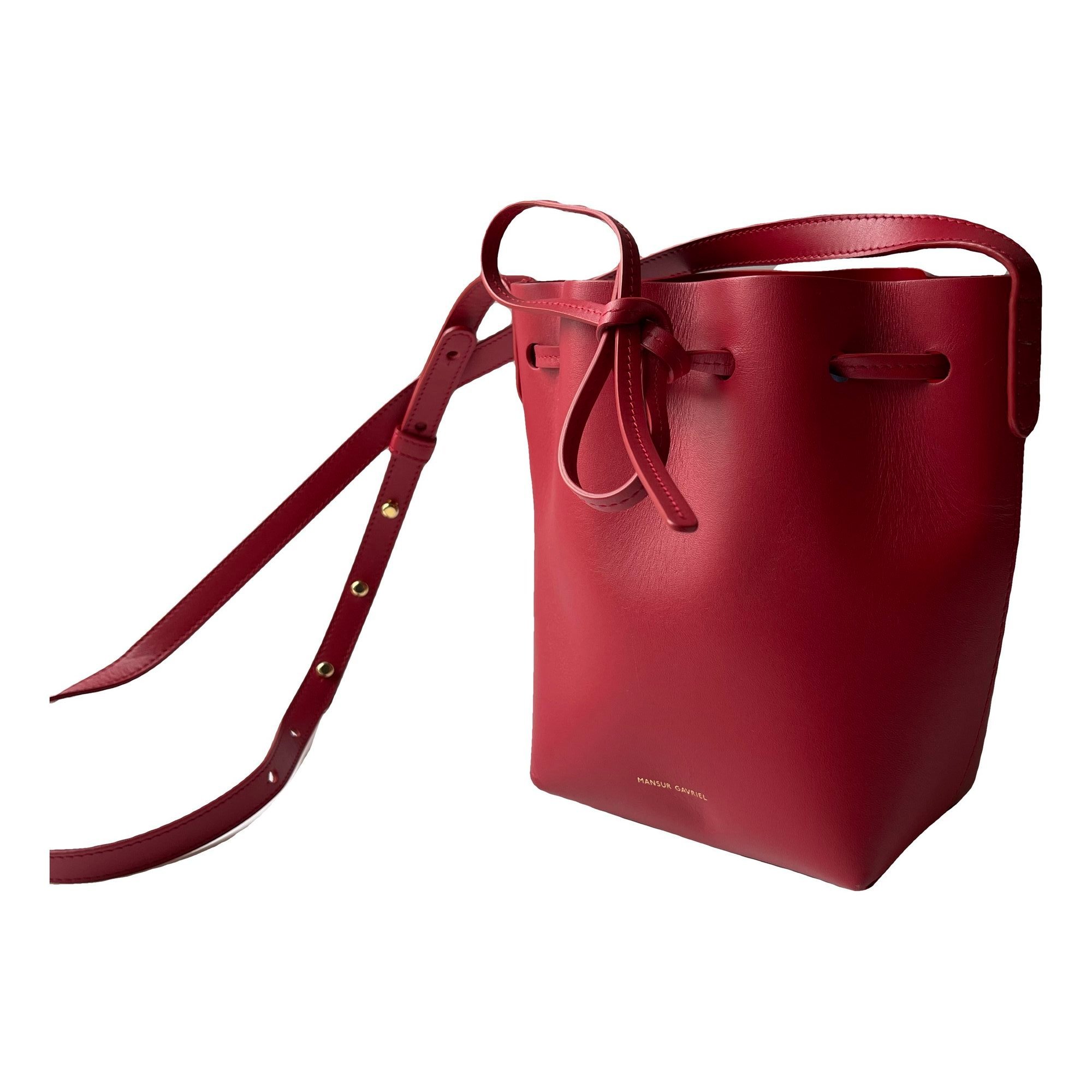 Mansur Gavriel Bucket leather handbag
