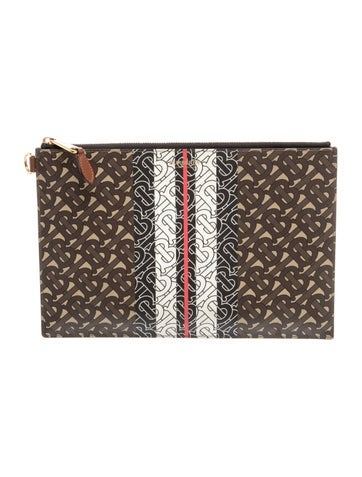 TB Monogram Clutch