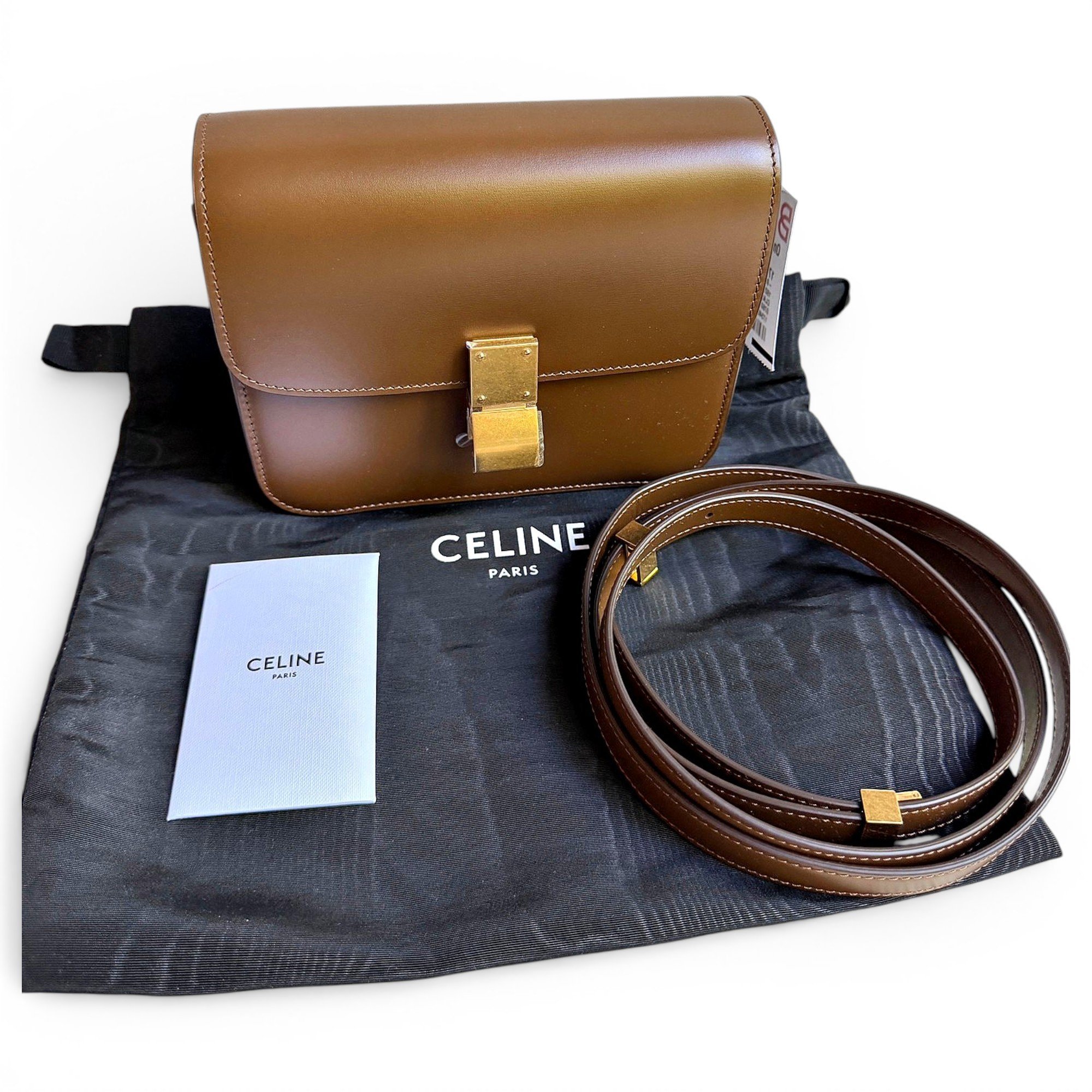 Classic leather crossbody bag