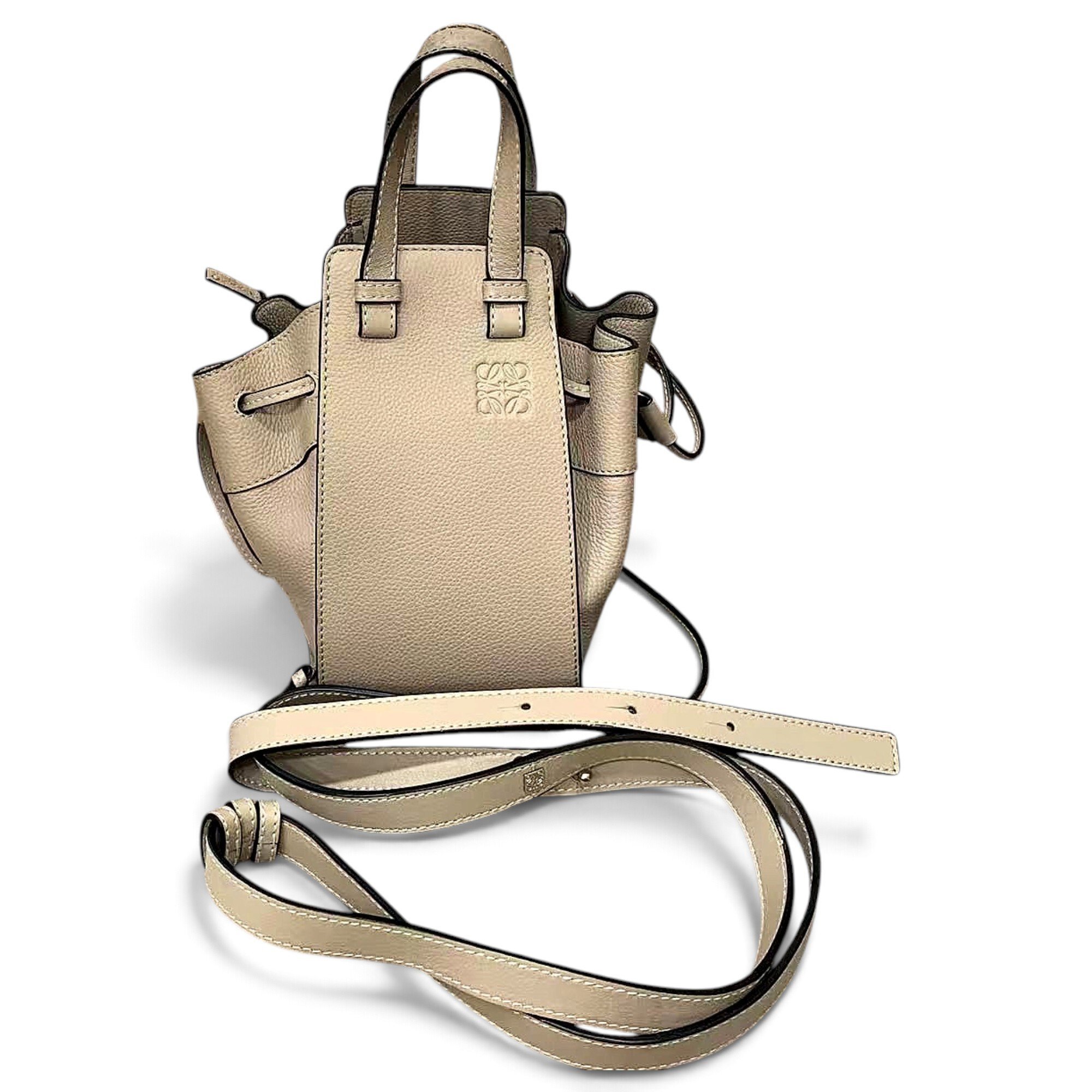 Hammock leather handbag