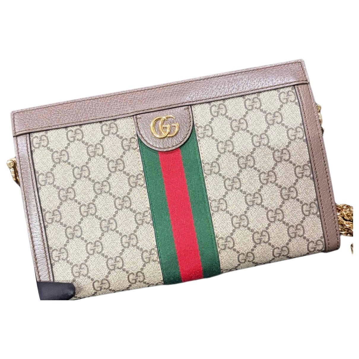 Ophidia Chain leather handbag