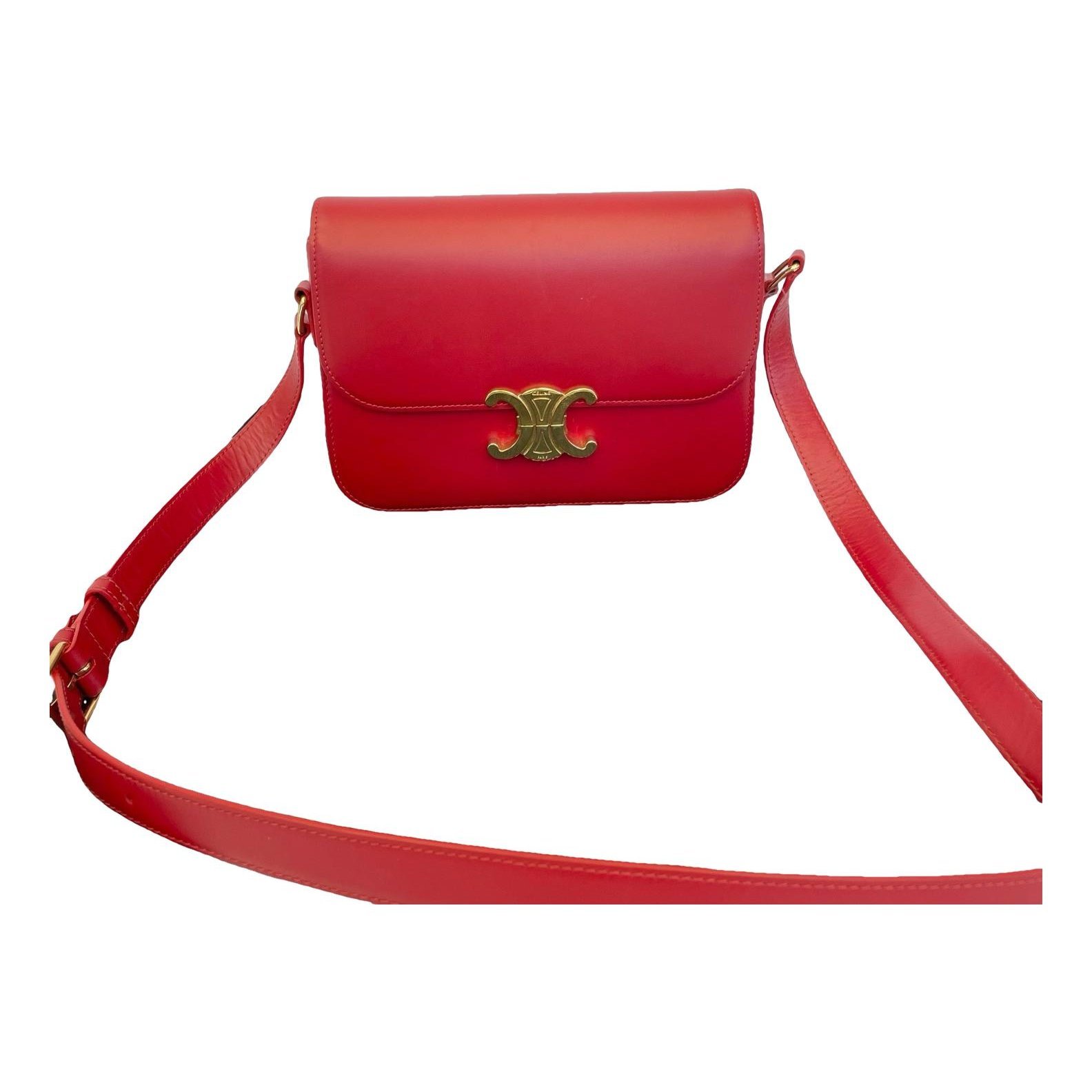 Triomphe leather handbag