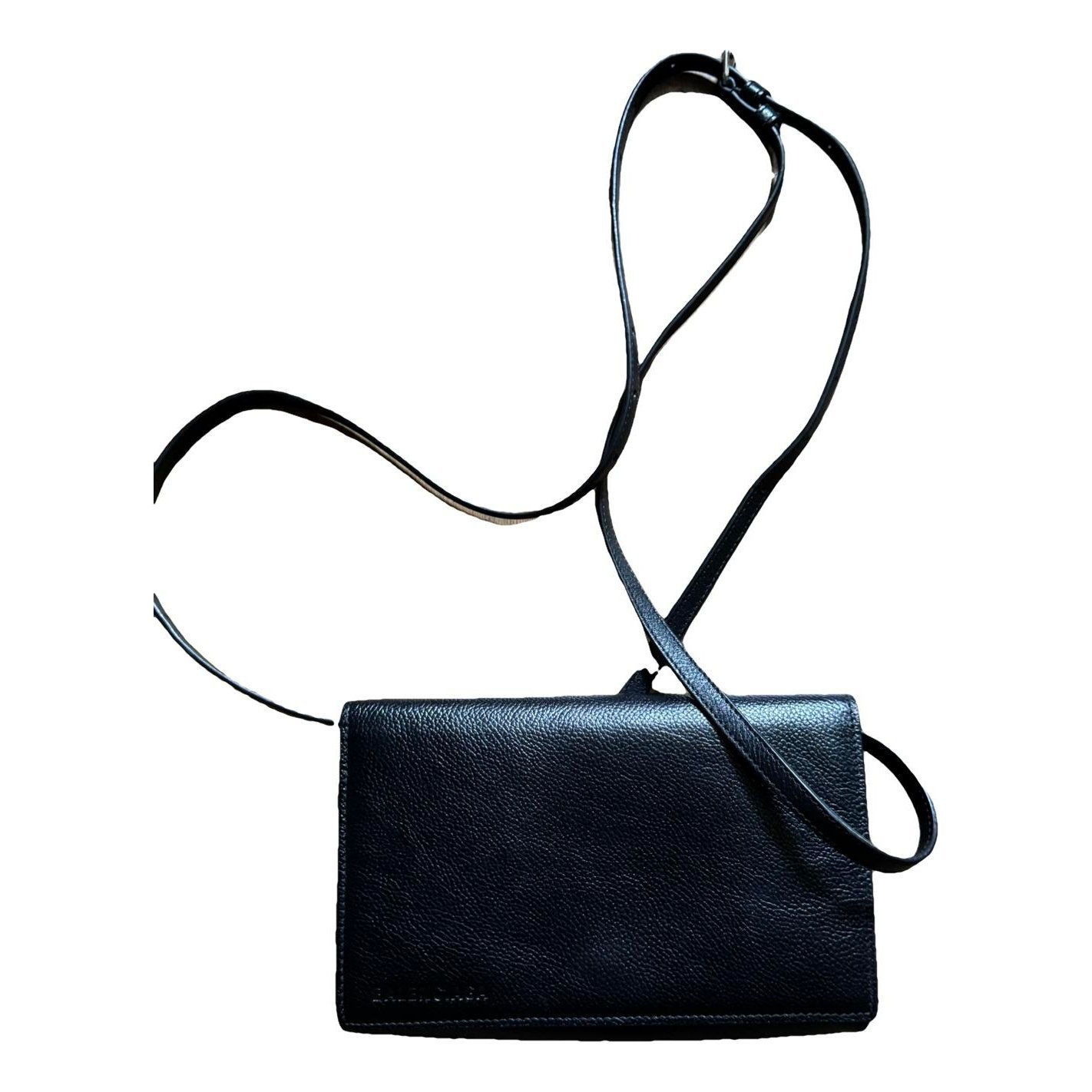 Leather clutch bag