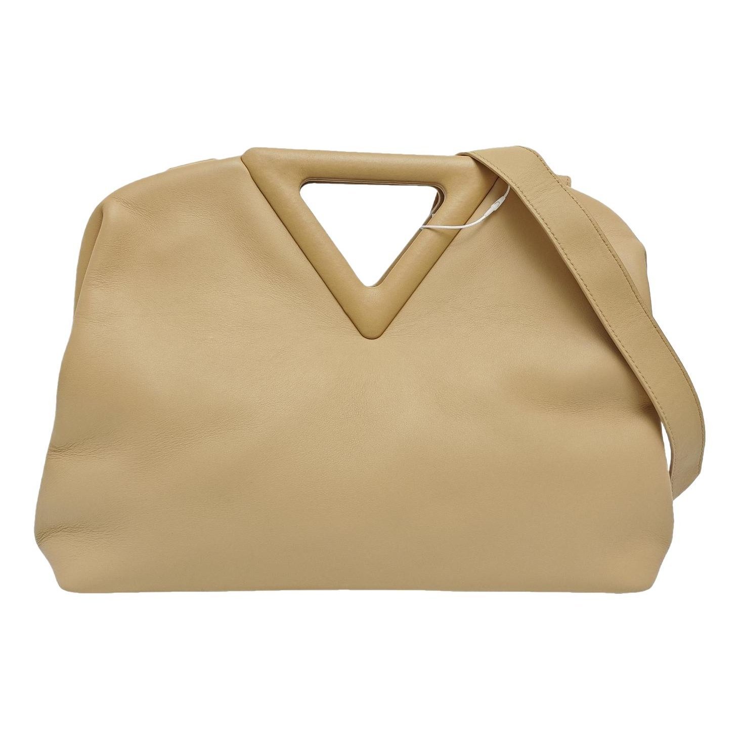 Point leather handbag