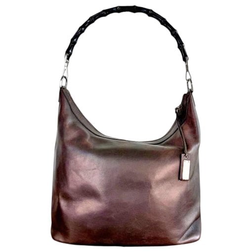 Bamboo leather handbag