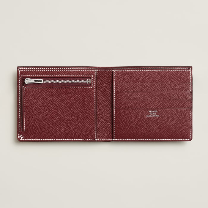 Rouge H H Sellier Compact Wallet