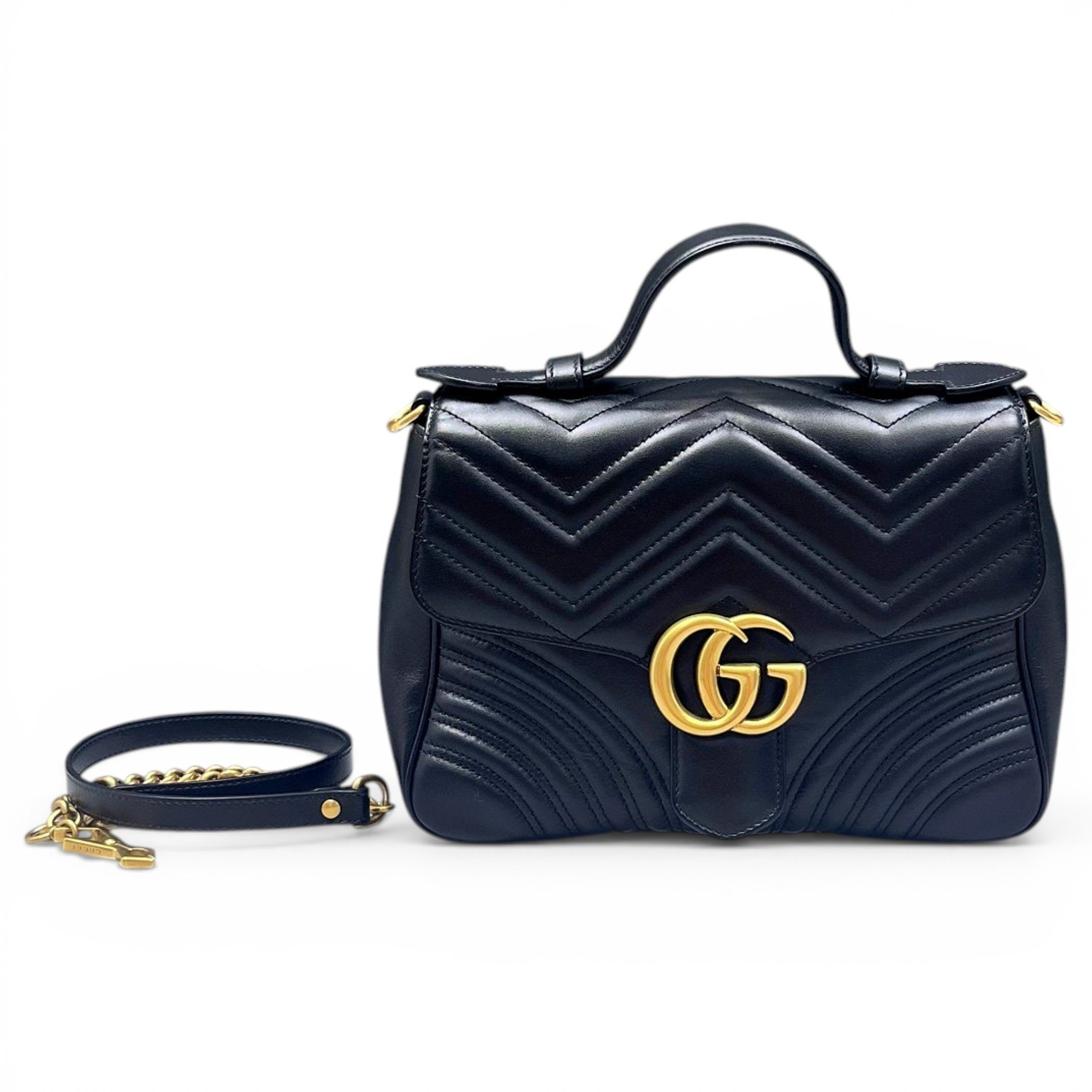 GG Marmont Flap leather handbag