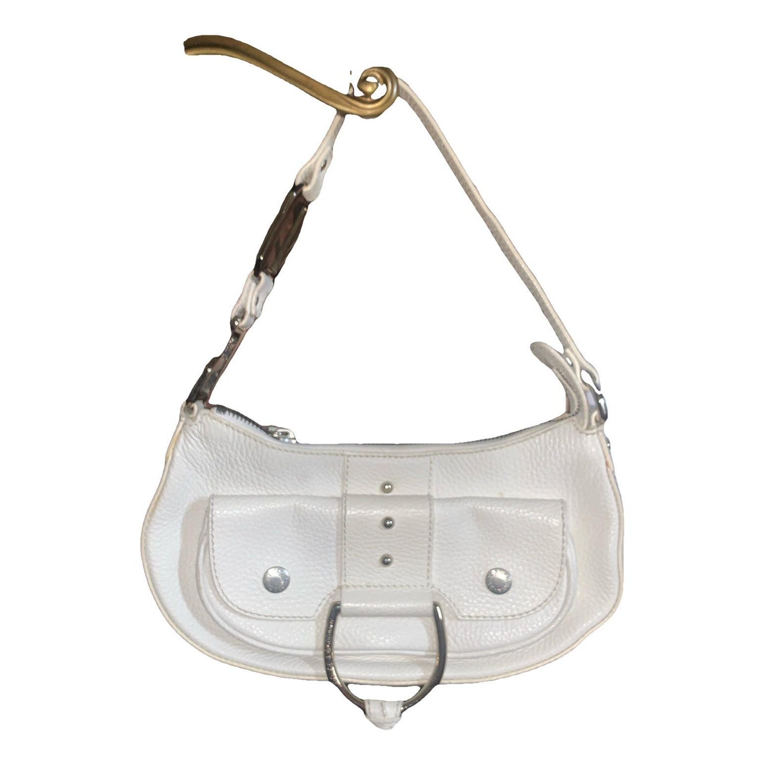 Leather clutch bag