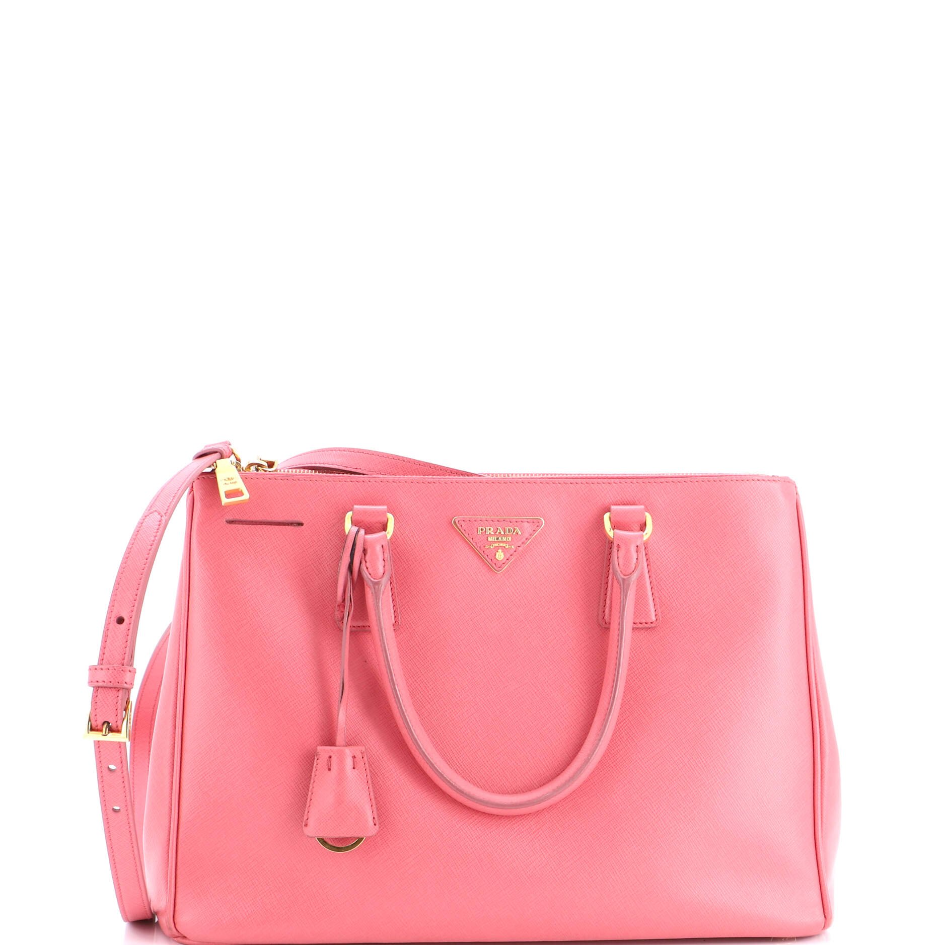 Galleria Double Zip Tote Saffiano Leather Medium
