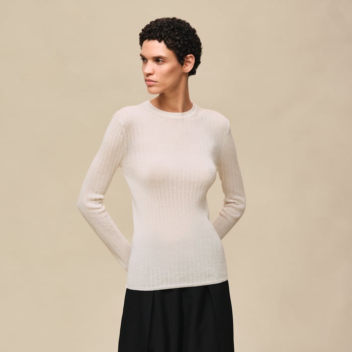 Blanc Naturel Long-sleeve Sweater