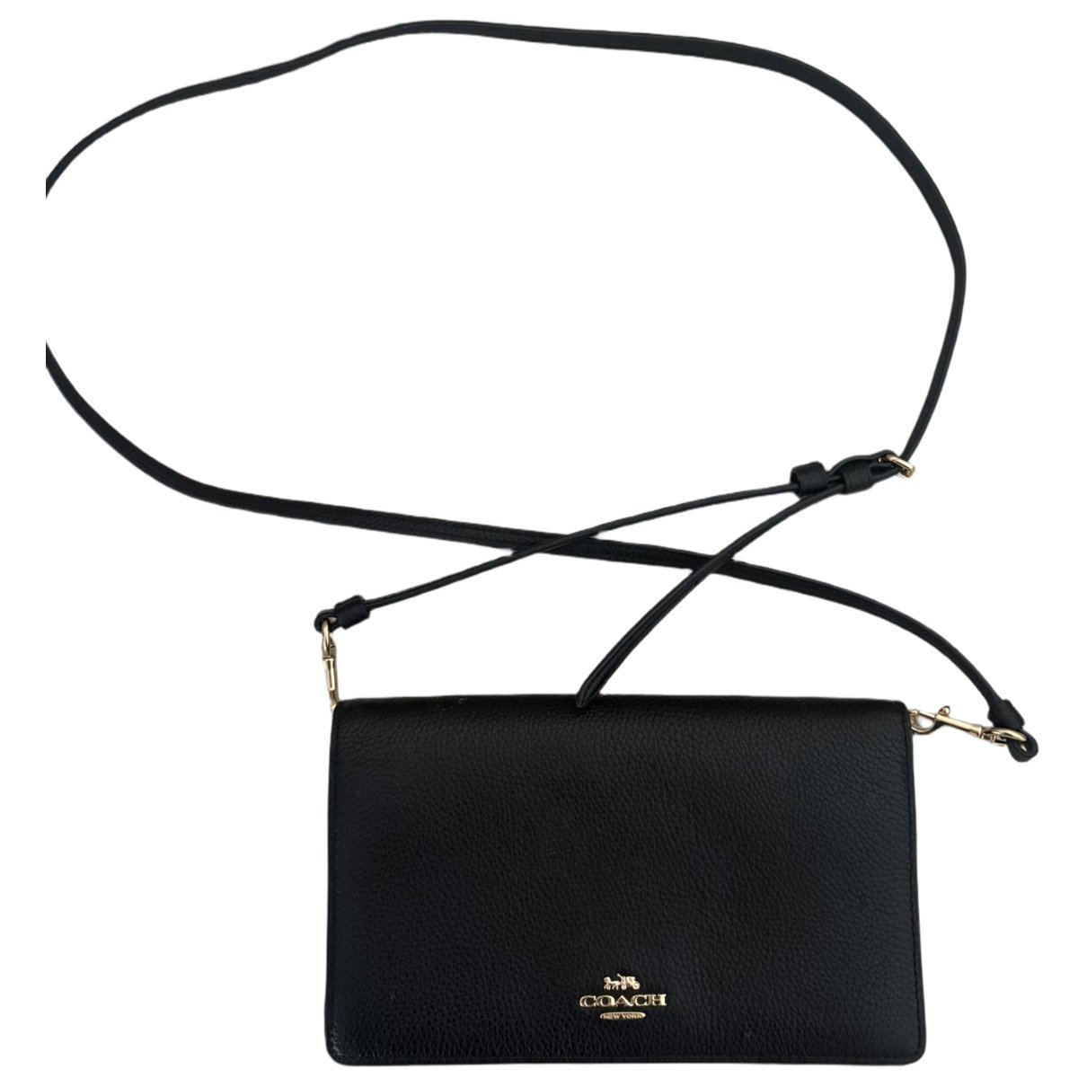 Leather clutch bag