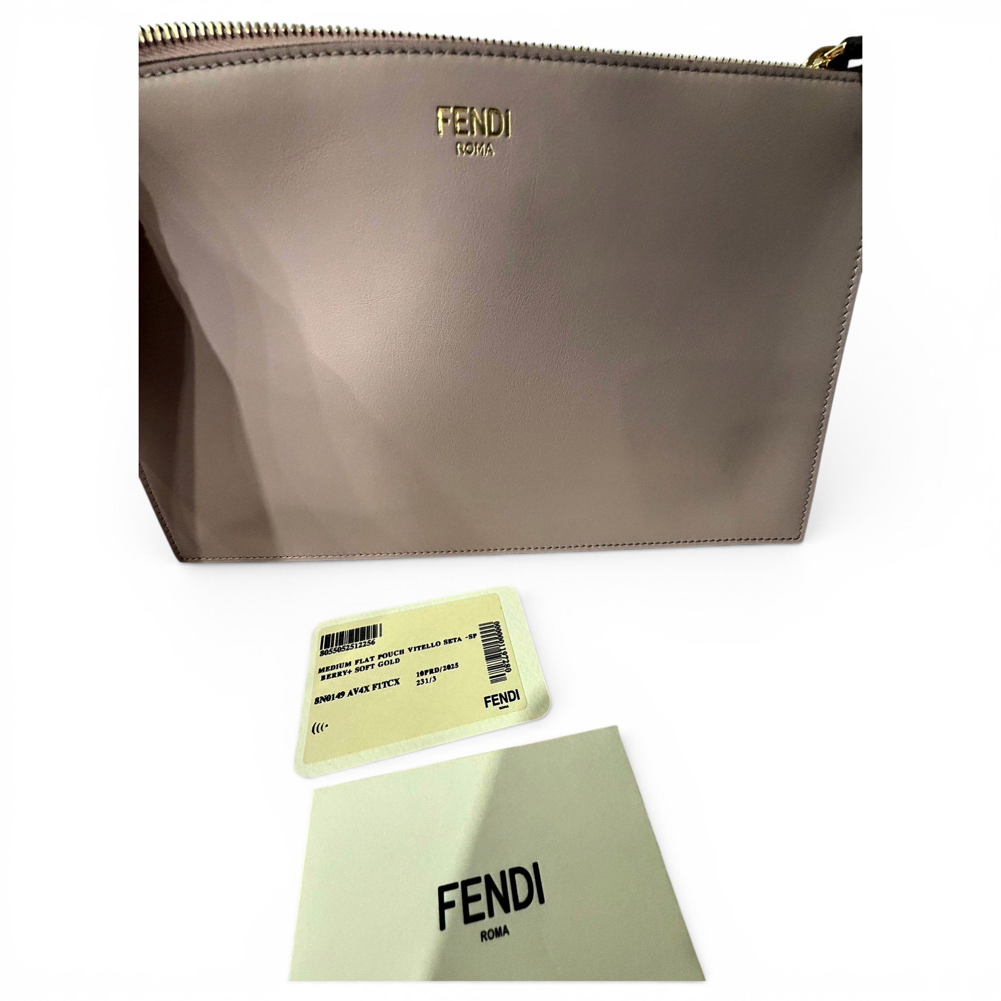 Leather clutch bag