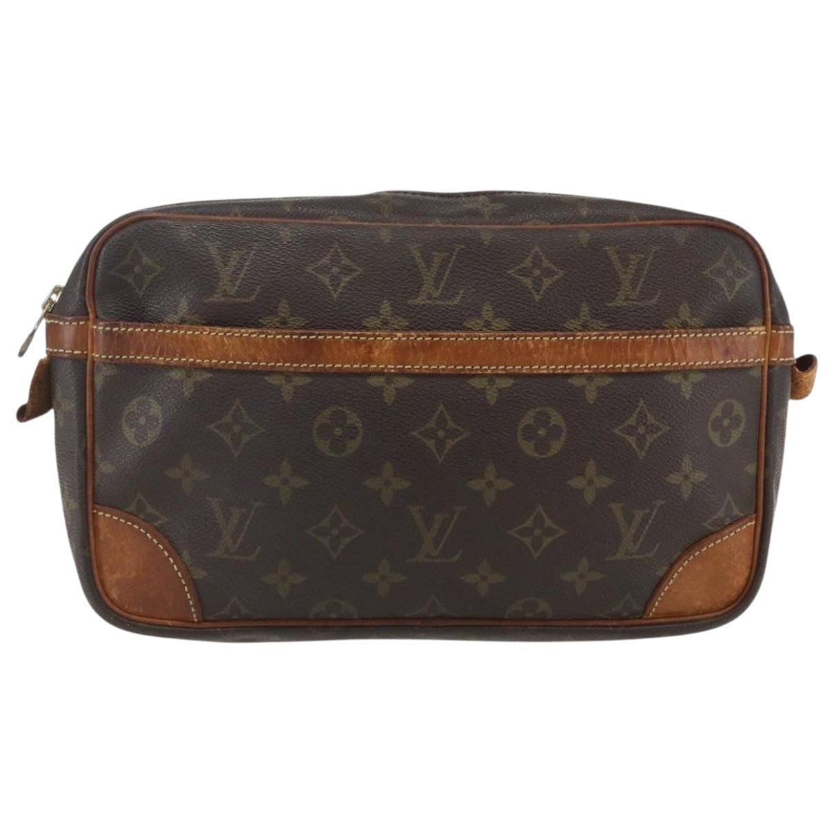Leather clutch bag