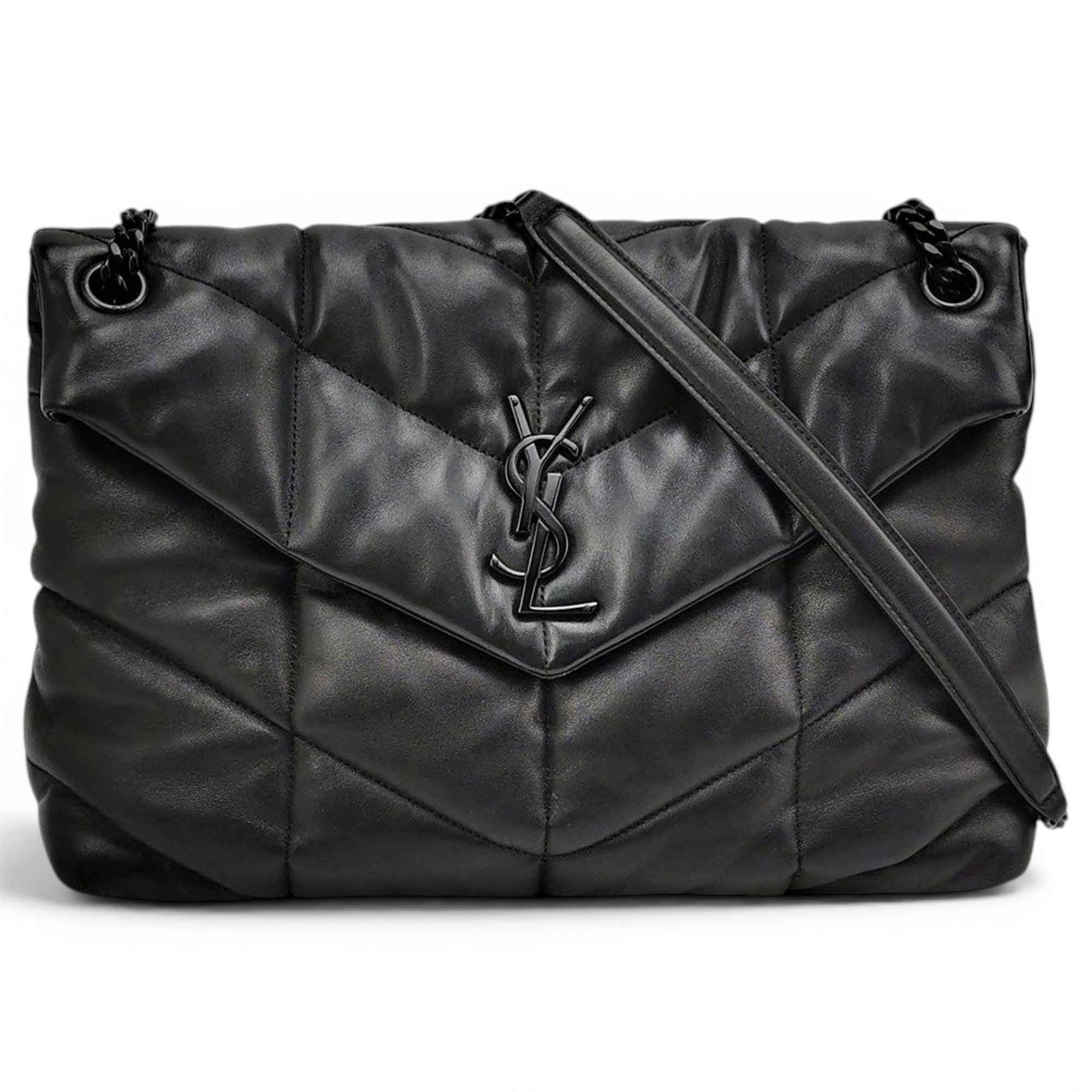 Loulou Puffer leather crossbody bag