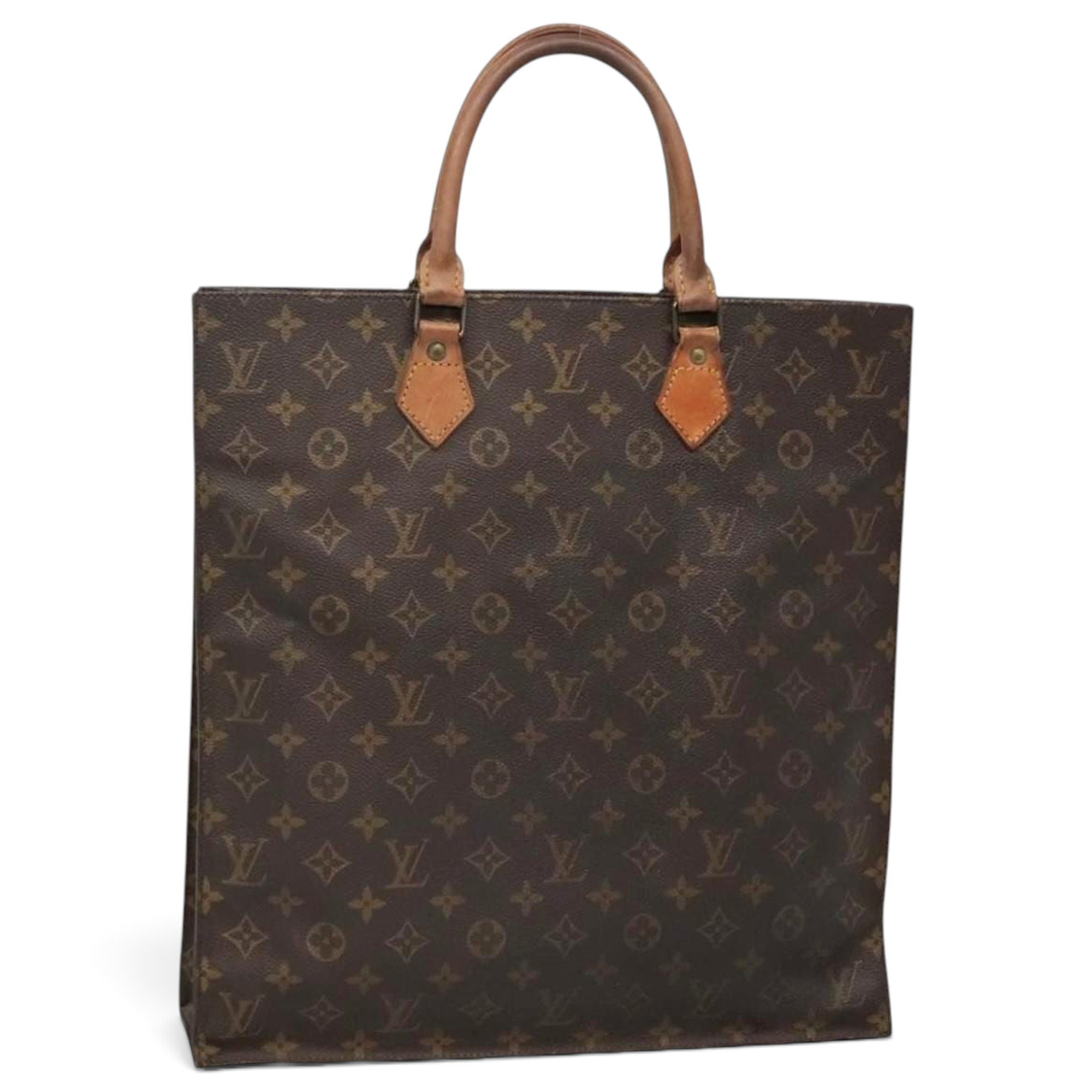 Plat leather tote