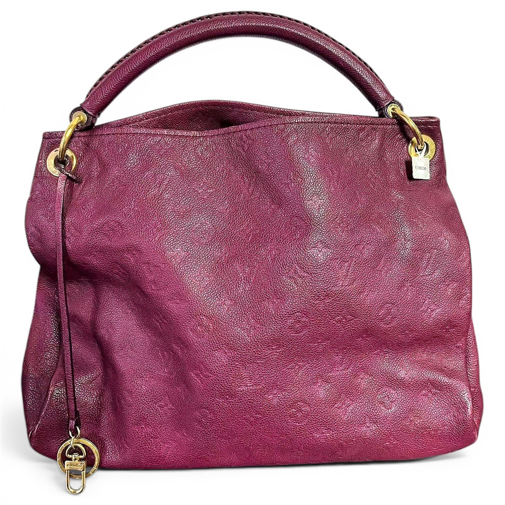 Artsy leather handbag