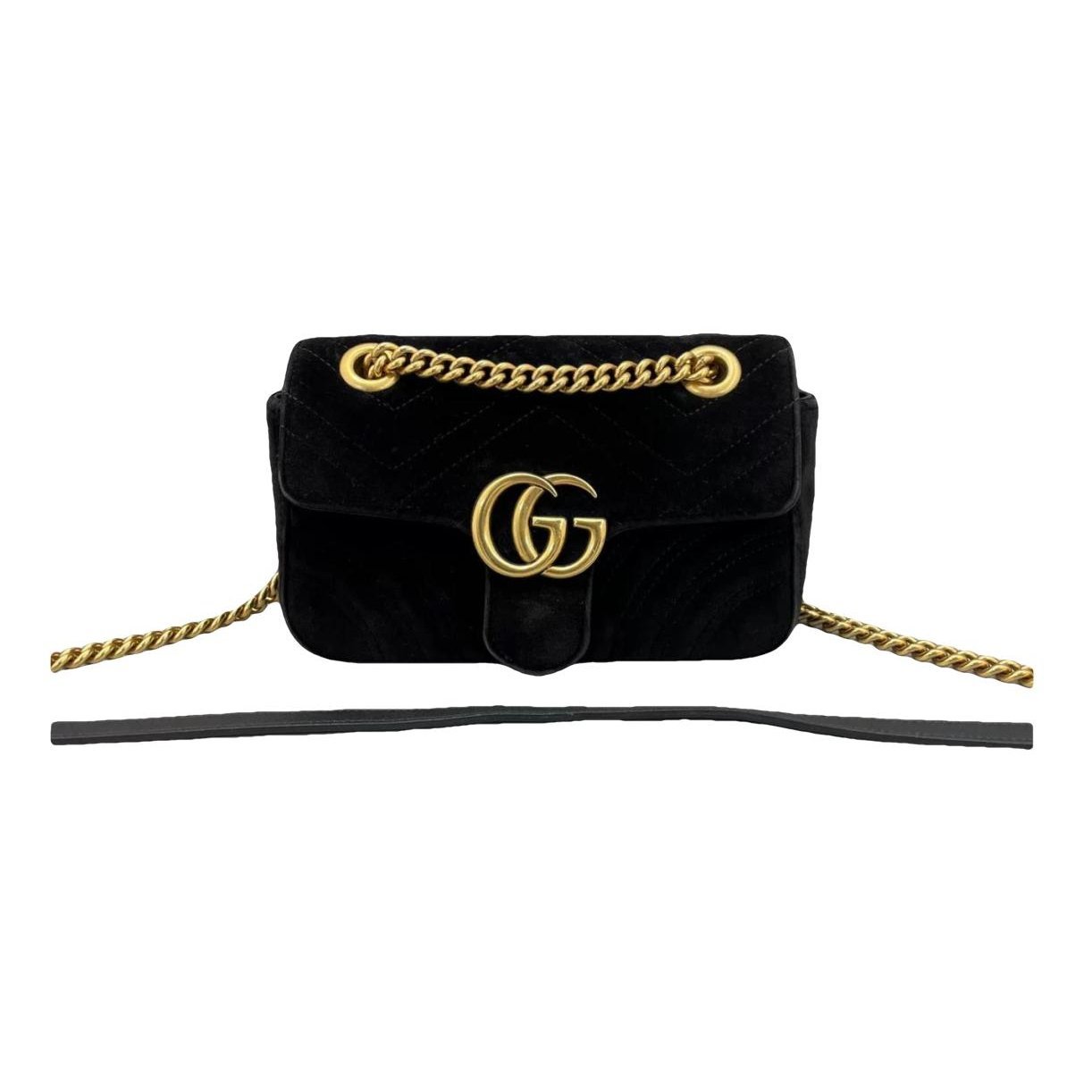 GG Marmont Flap velvet crossbody bag