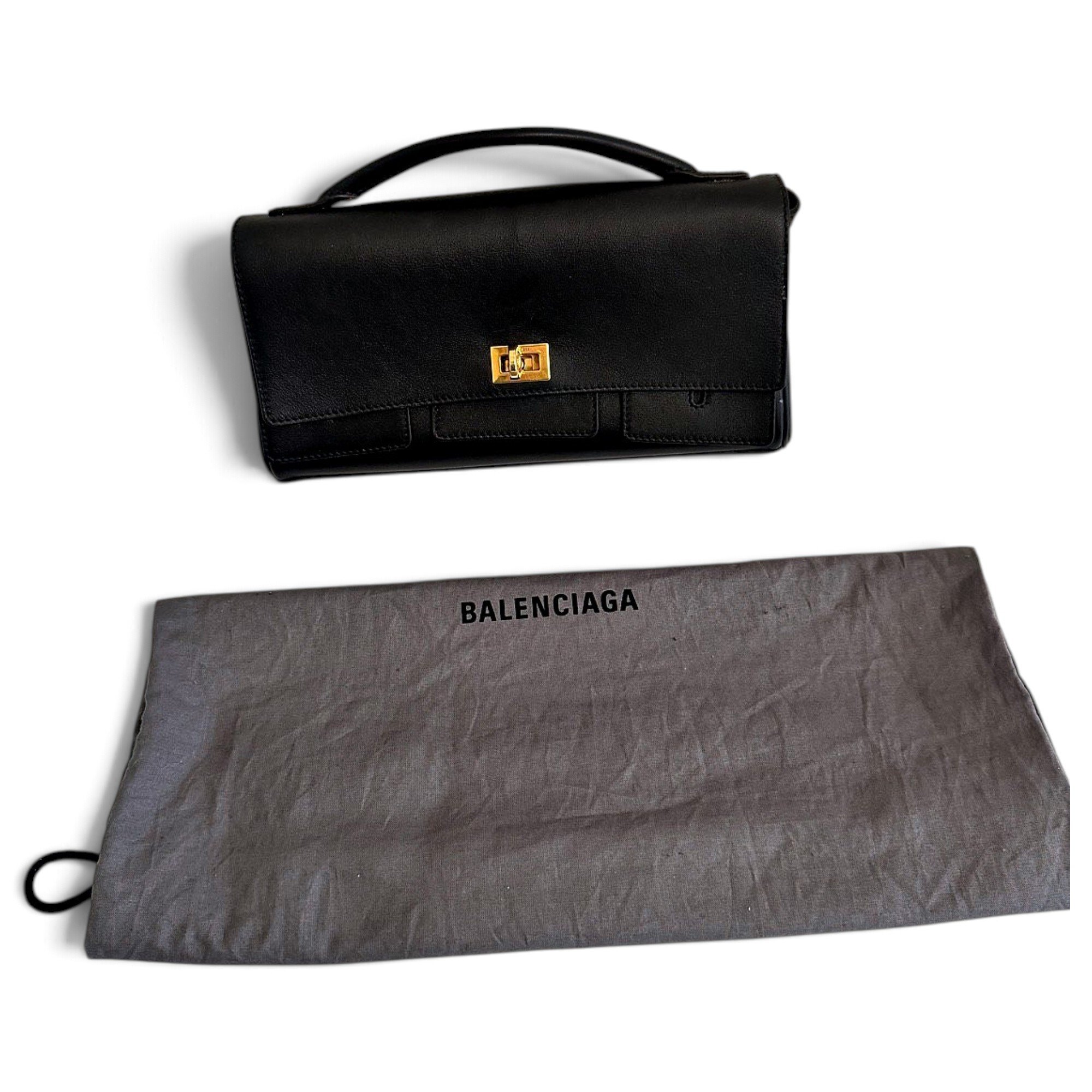 Balenciaga Bel Air Clutch leather handbag