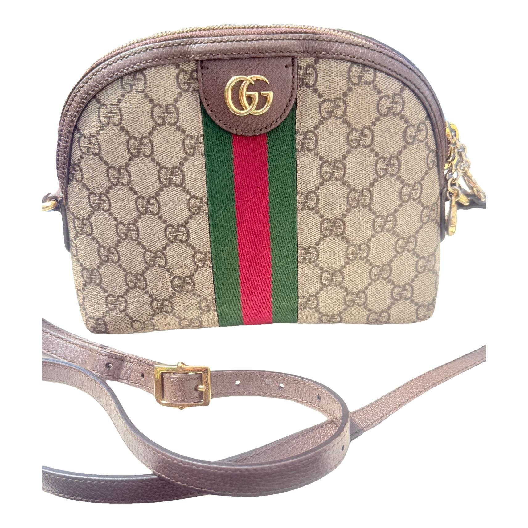 Ophidia Dome leather handbag