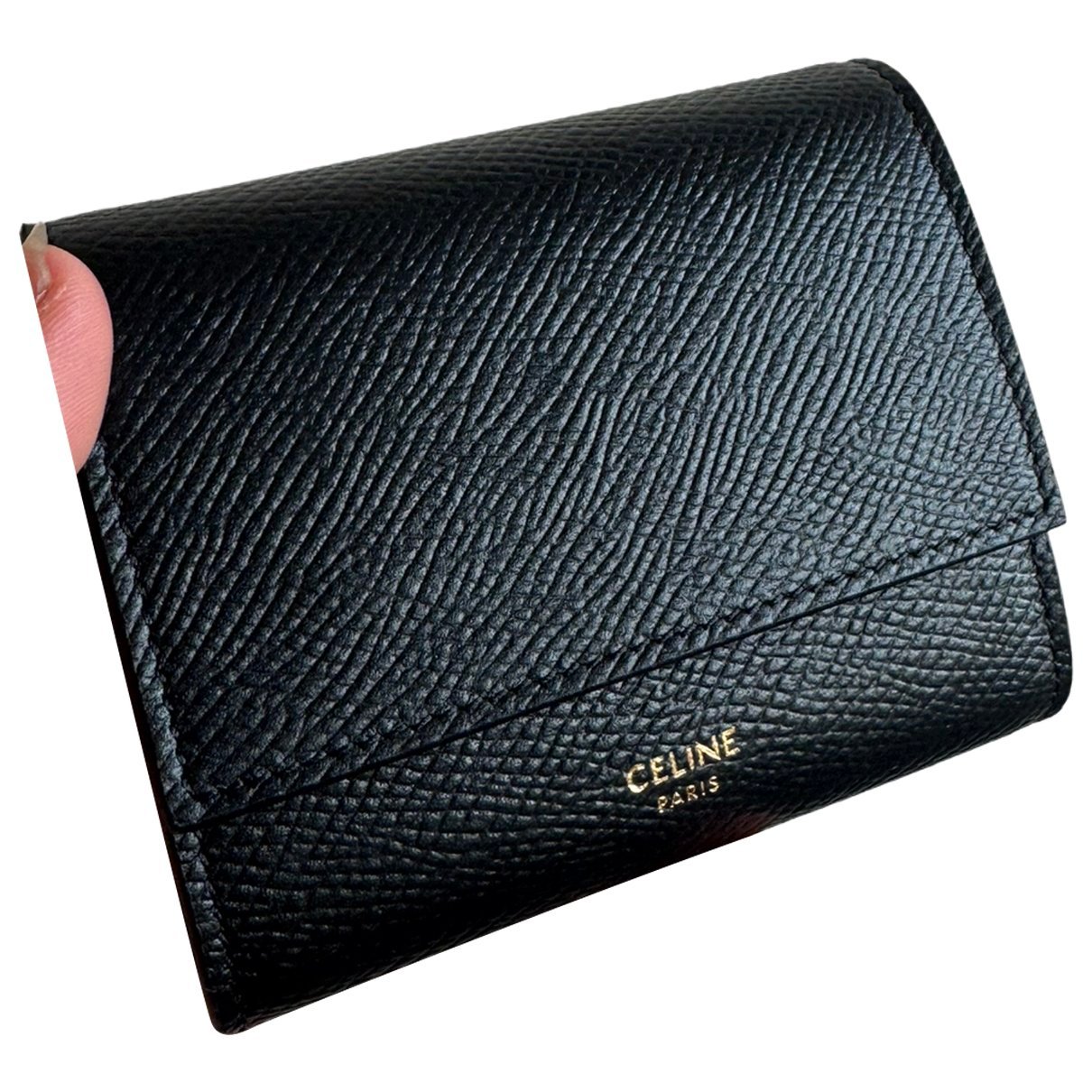 Leather clutch bag