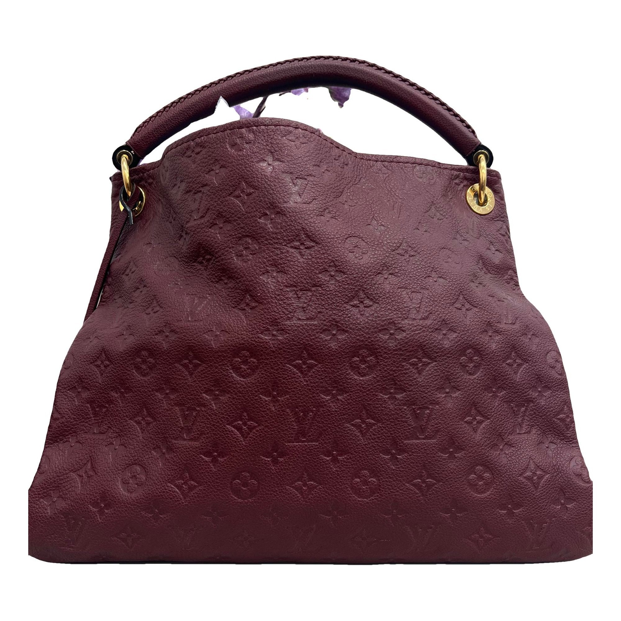 Artsy leather handbag
