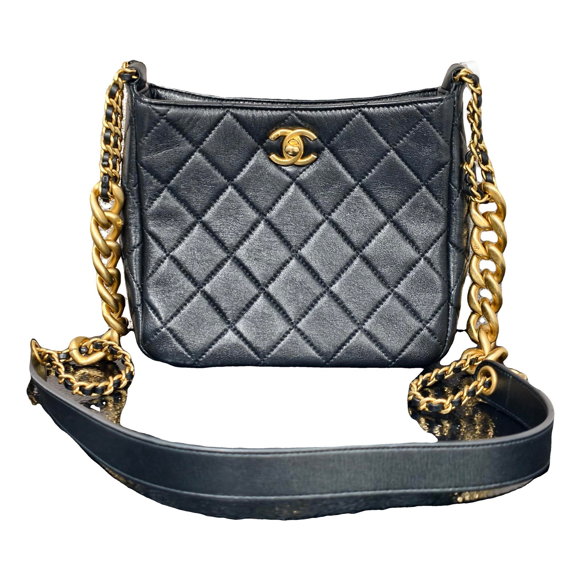 Petite Shopping Tote leather crossbody bag