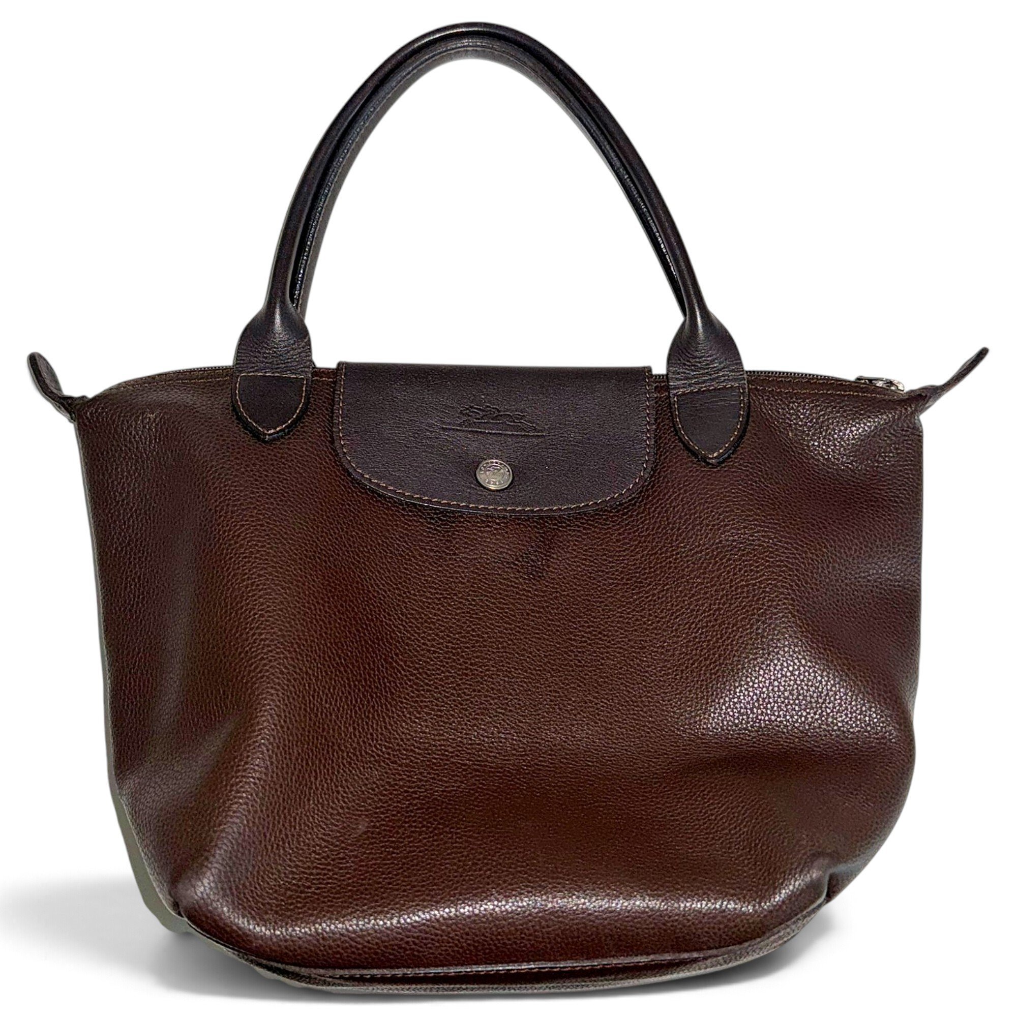 Longchamp Pliage leather handbag