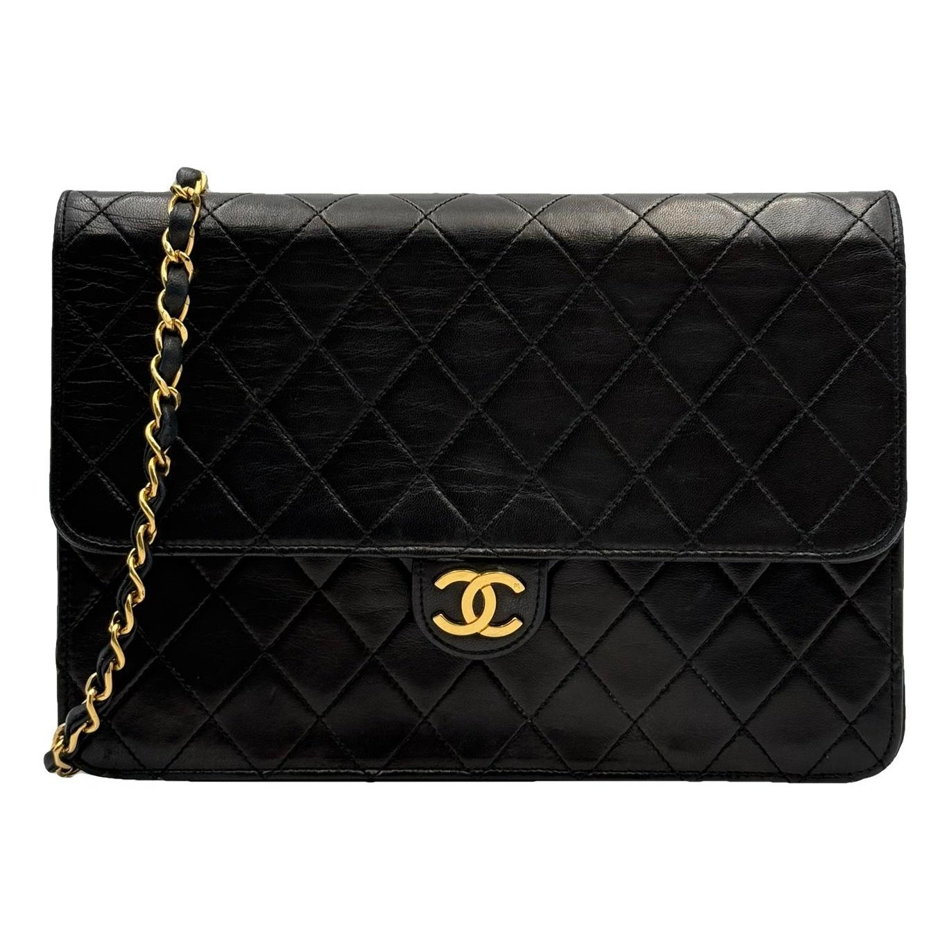Leather clutch bag