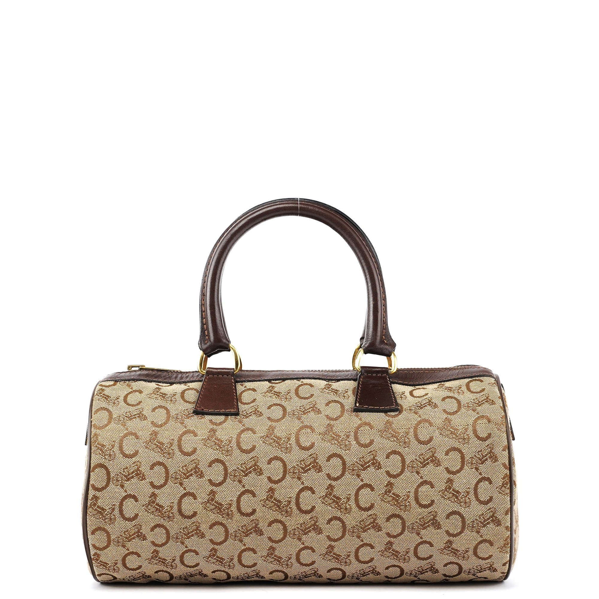 Classic leather bowling bag
