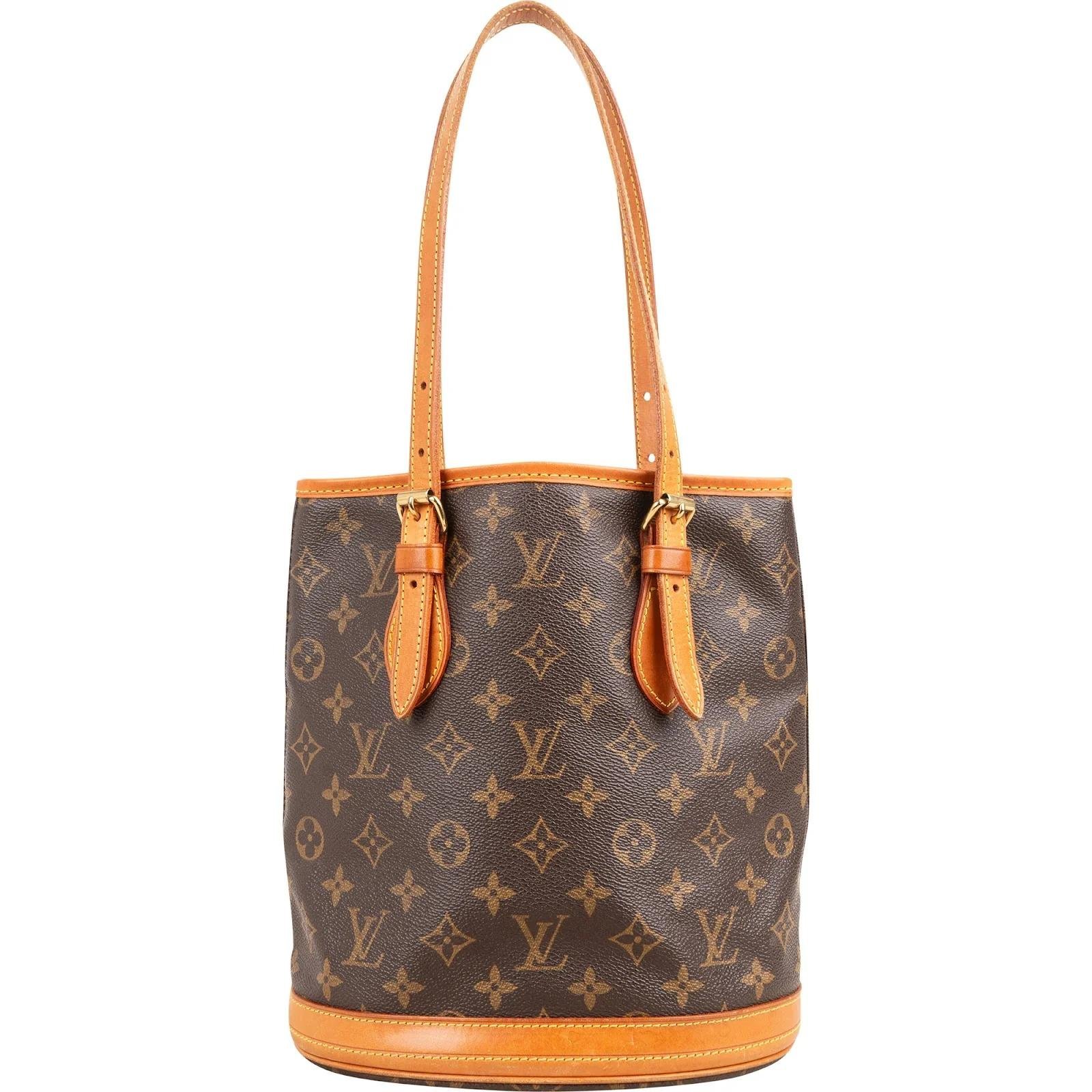 Bucket leather handbag