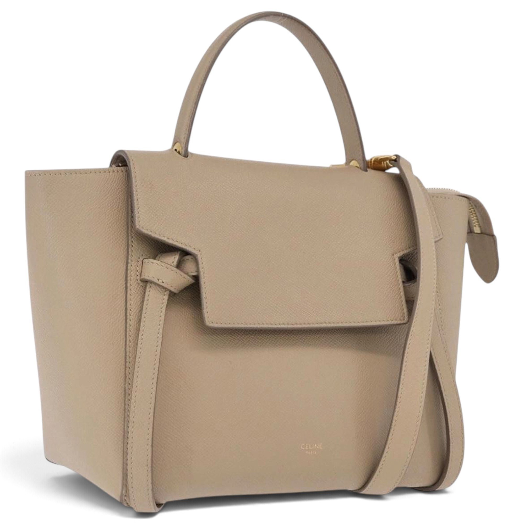 Belt leather handbag