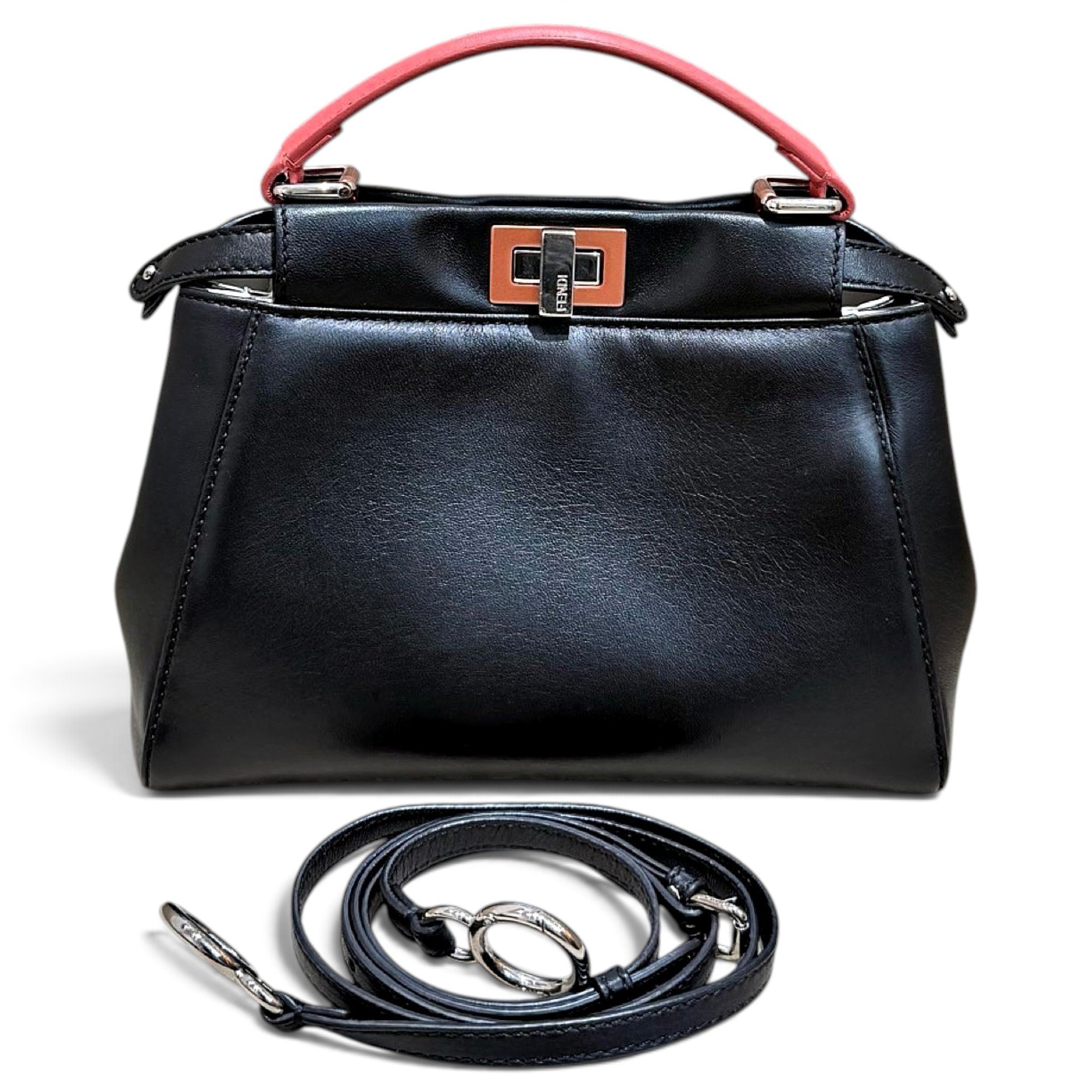 Peekaboo leather handbag