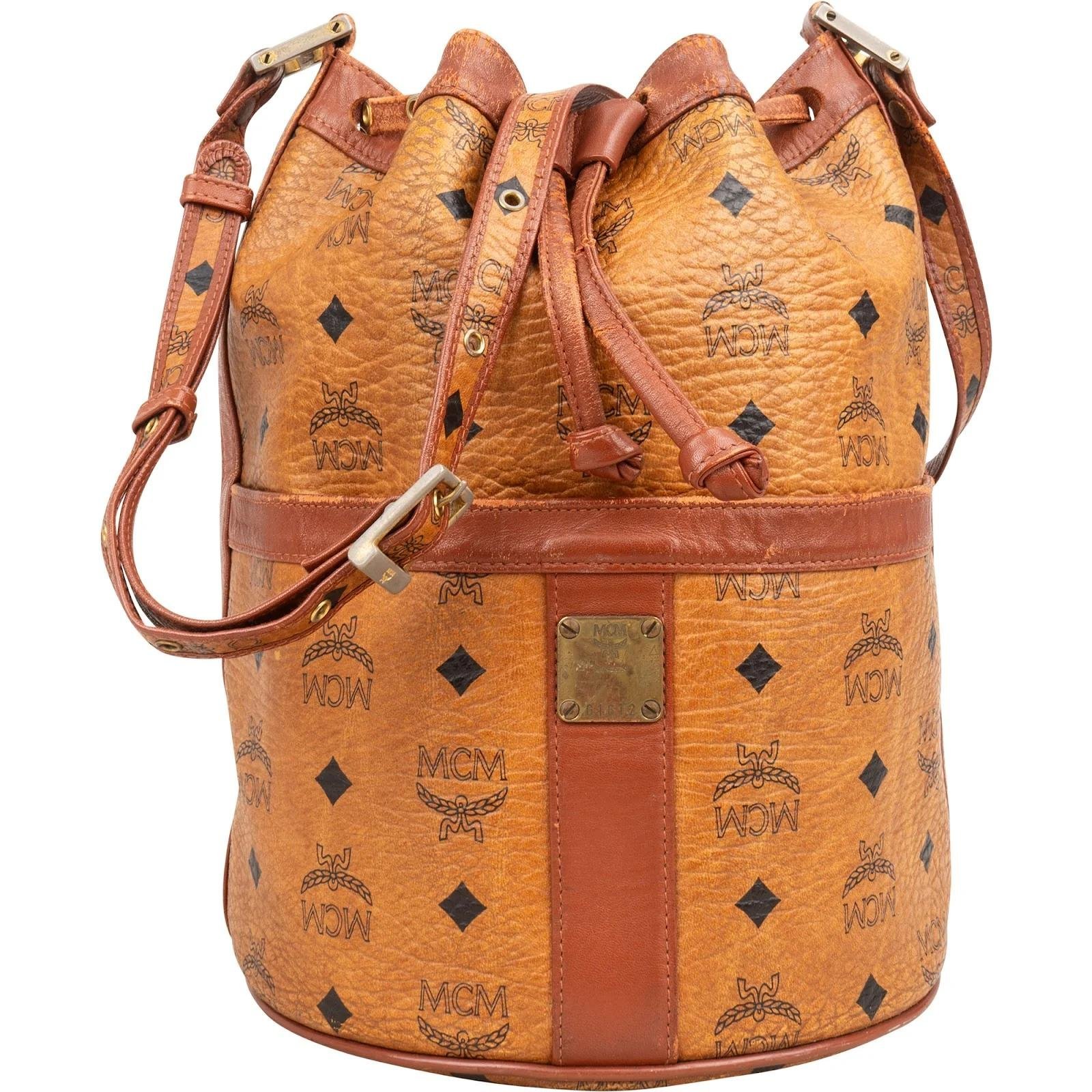 MCM Heritage Drawstring leather crossbody bag